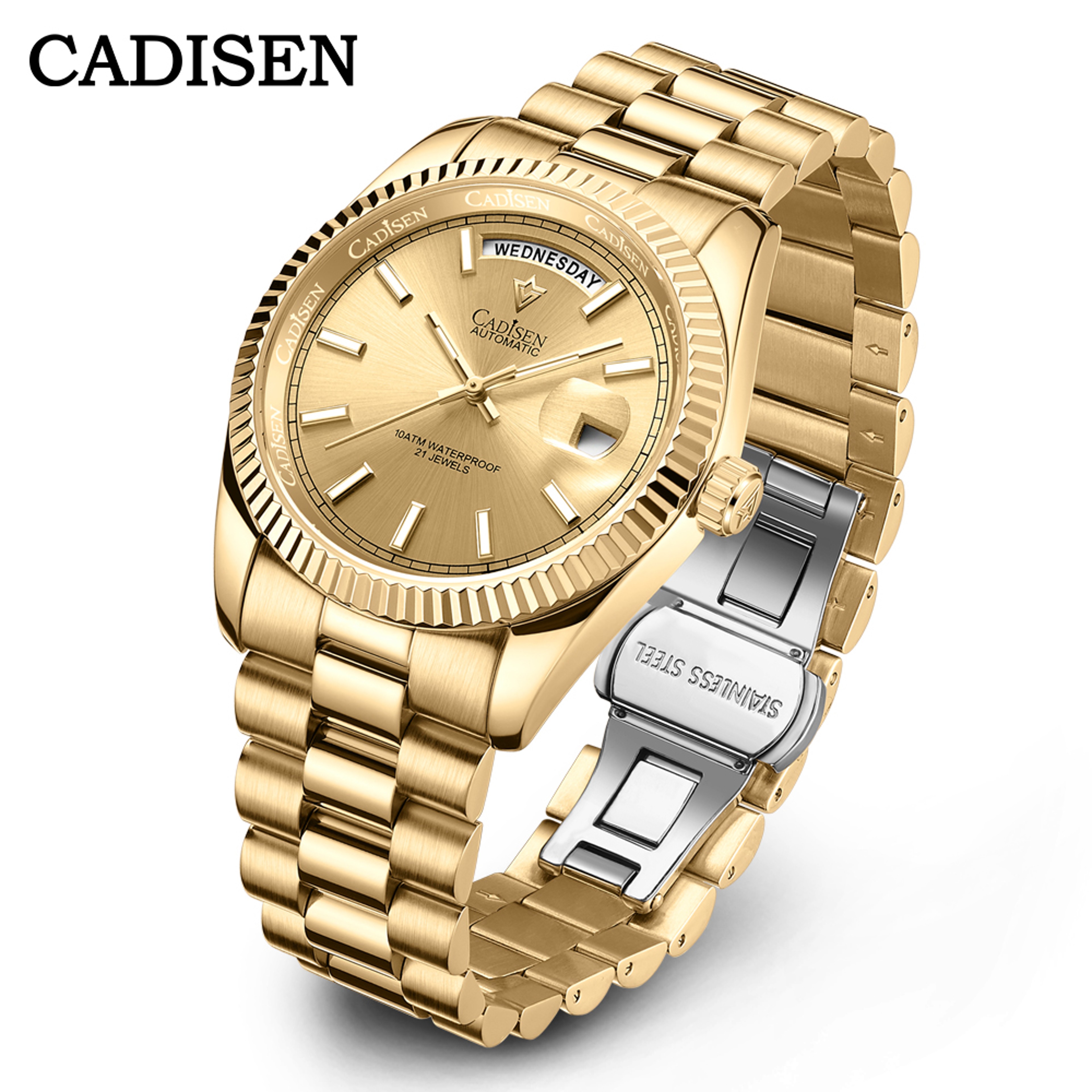 Luxury Automatic Mechanical Men Watch With AR Sapphire Glass Elegant Wristwatch 10