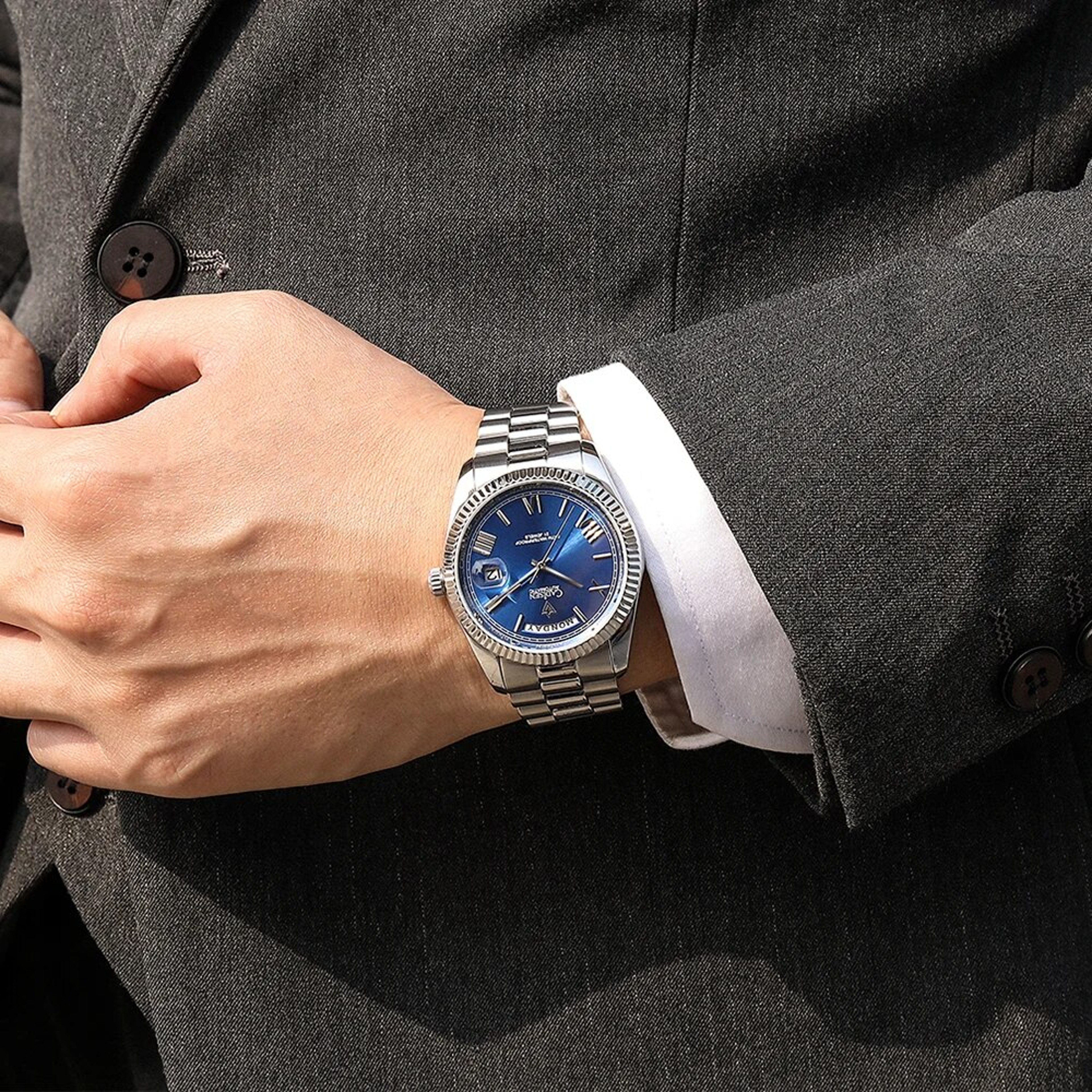 Automatic Mechanical Watch Men Sapphire Luxury Timepiece 4