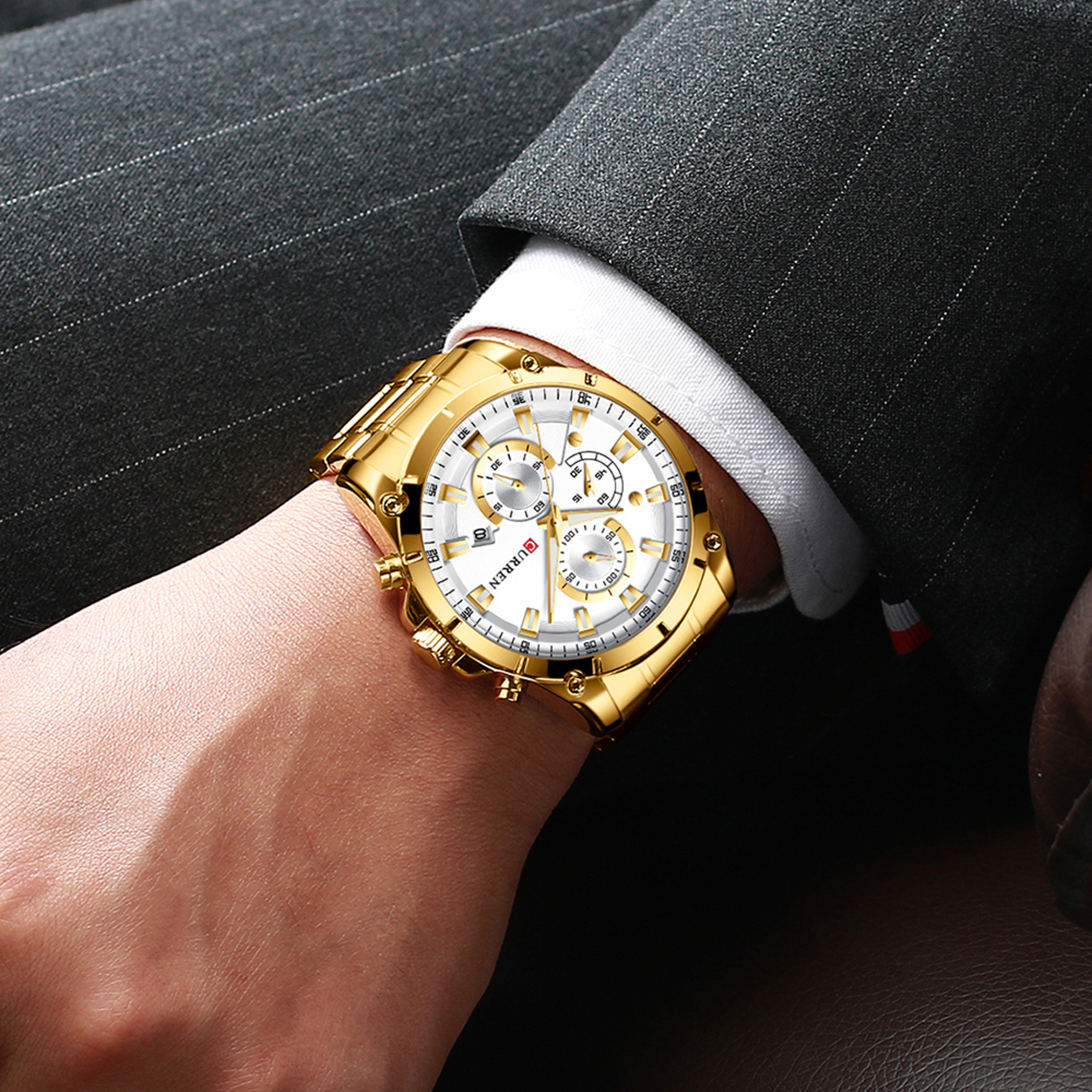 Luxury Automatic Men Watch With Date Display Waterproof Business Casual Wristwatch 2