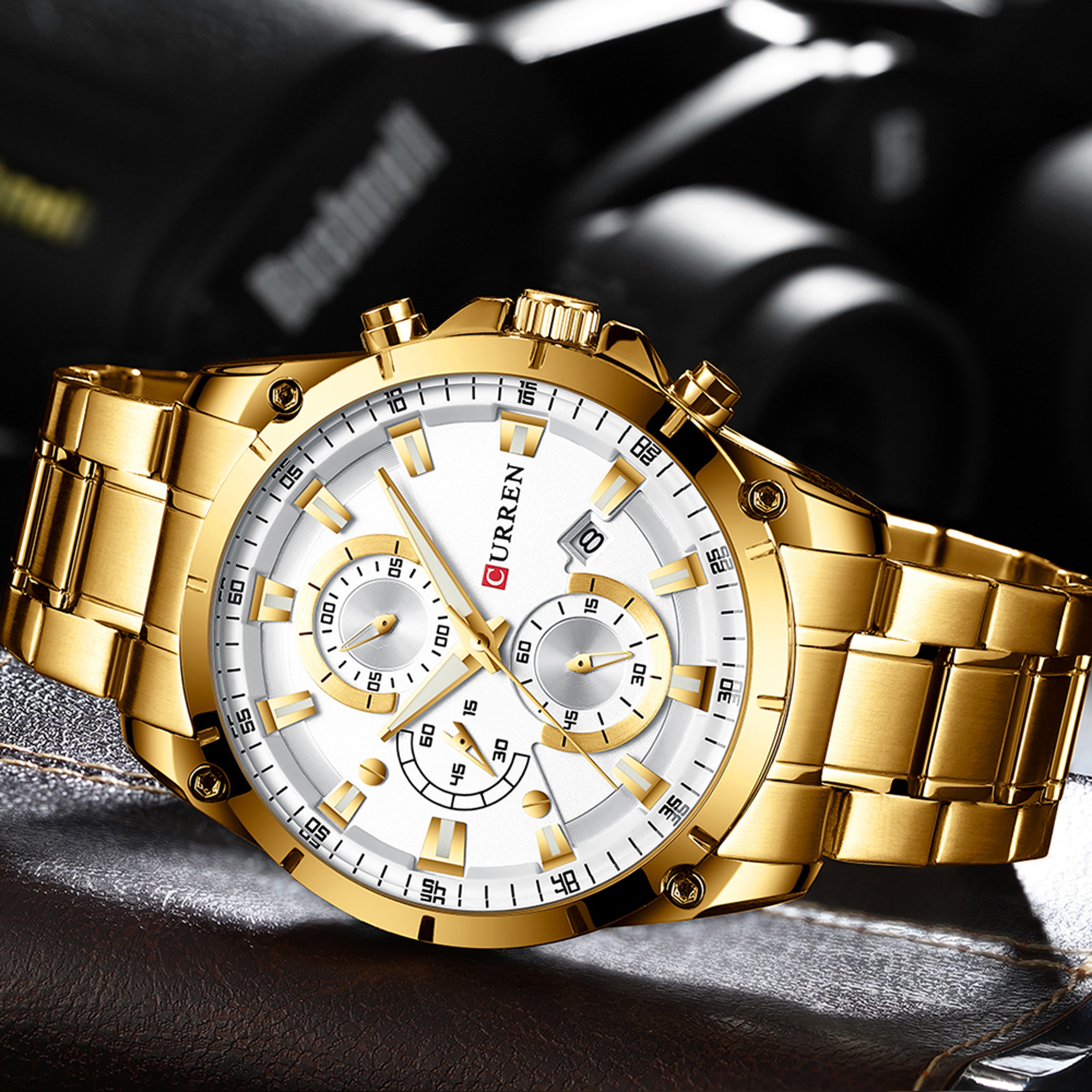 Luxury Automatic Men Watch With Date Display Waterproof Business Casual Wristwatch 1