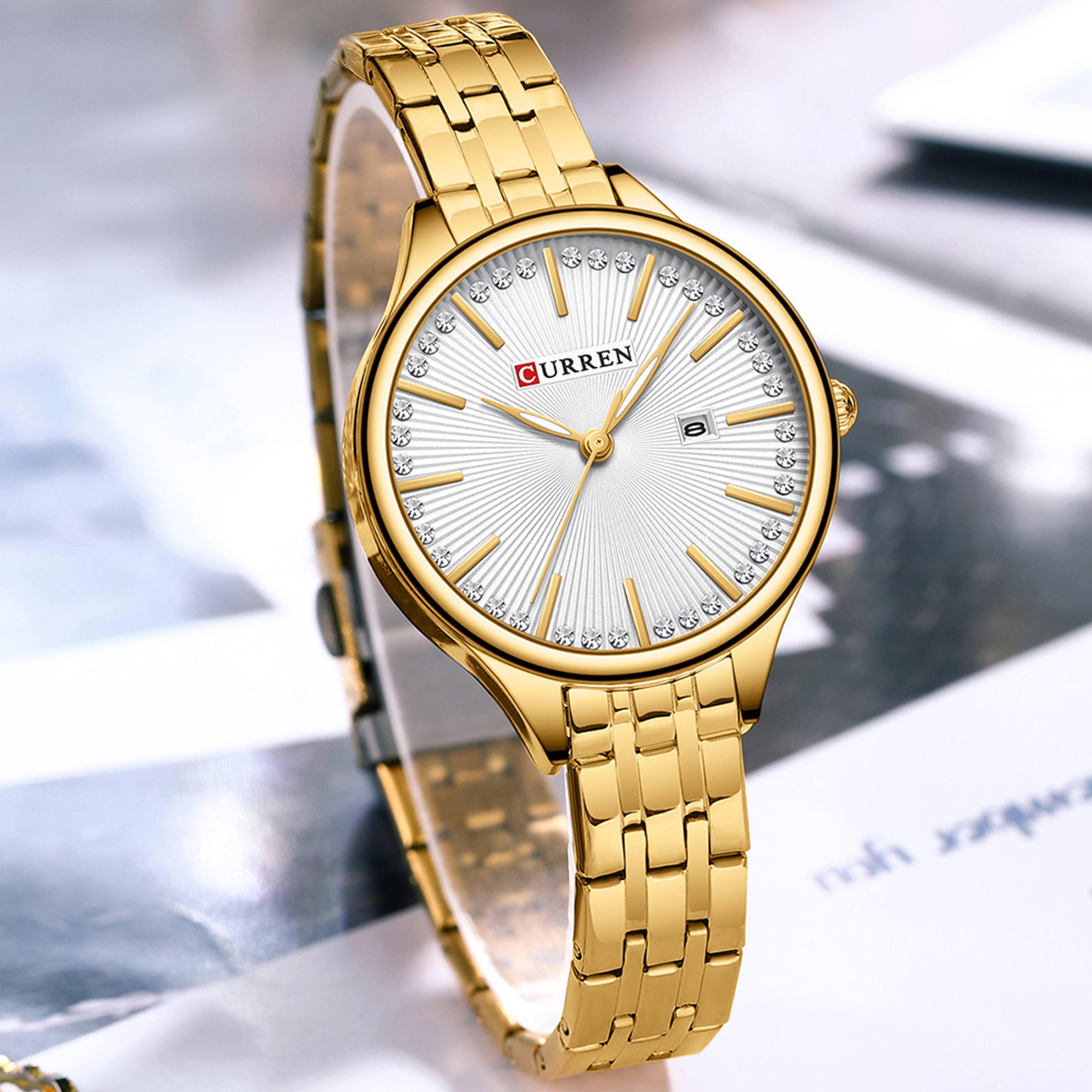Elegant Womens Luxury Quartz Wrist Watch Stainless Steel Fashion Watch – view 5