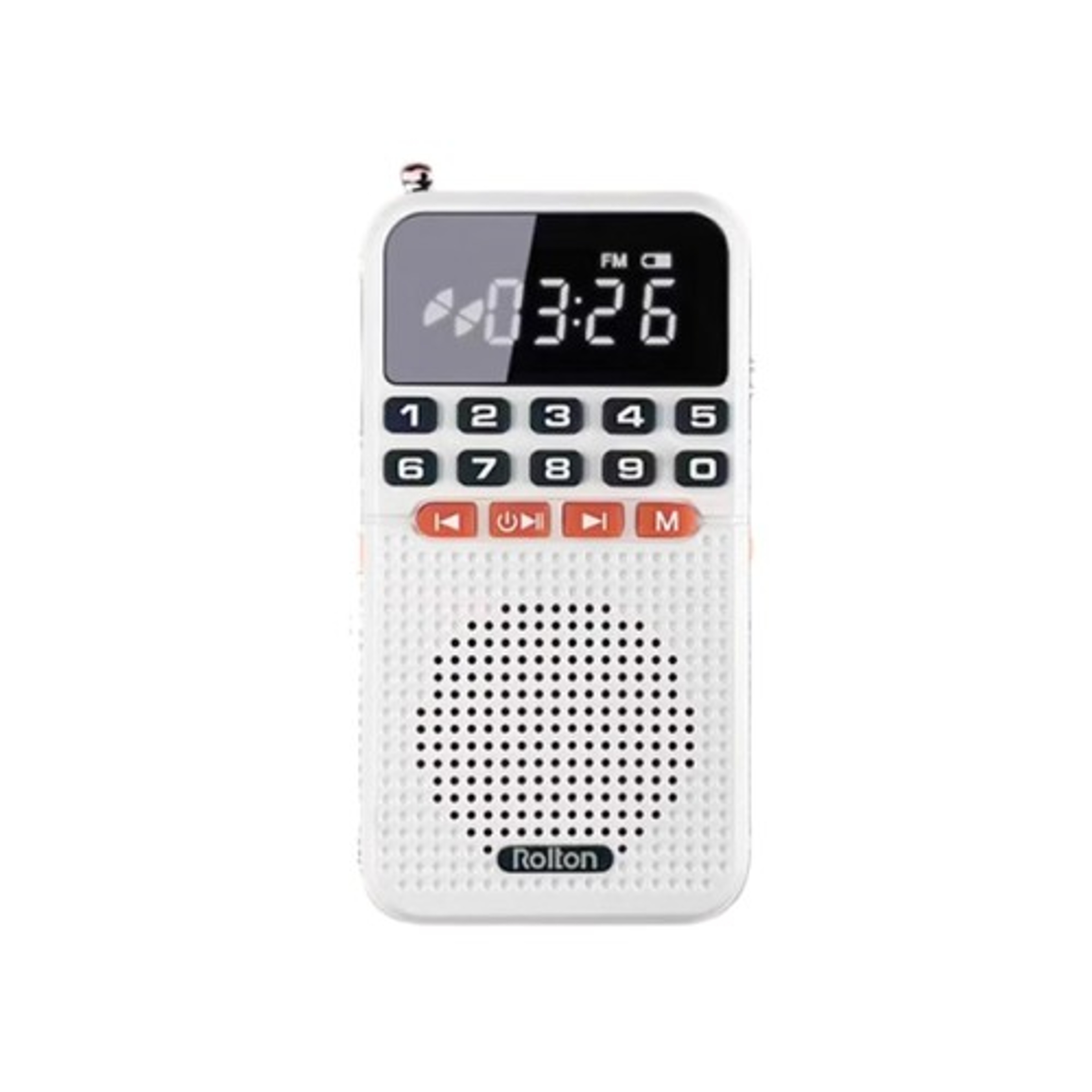 Mini Portable Bluetooth FM Radio Speaker With LED Flashlight And TF Card Music Player 8
