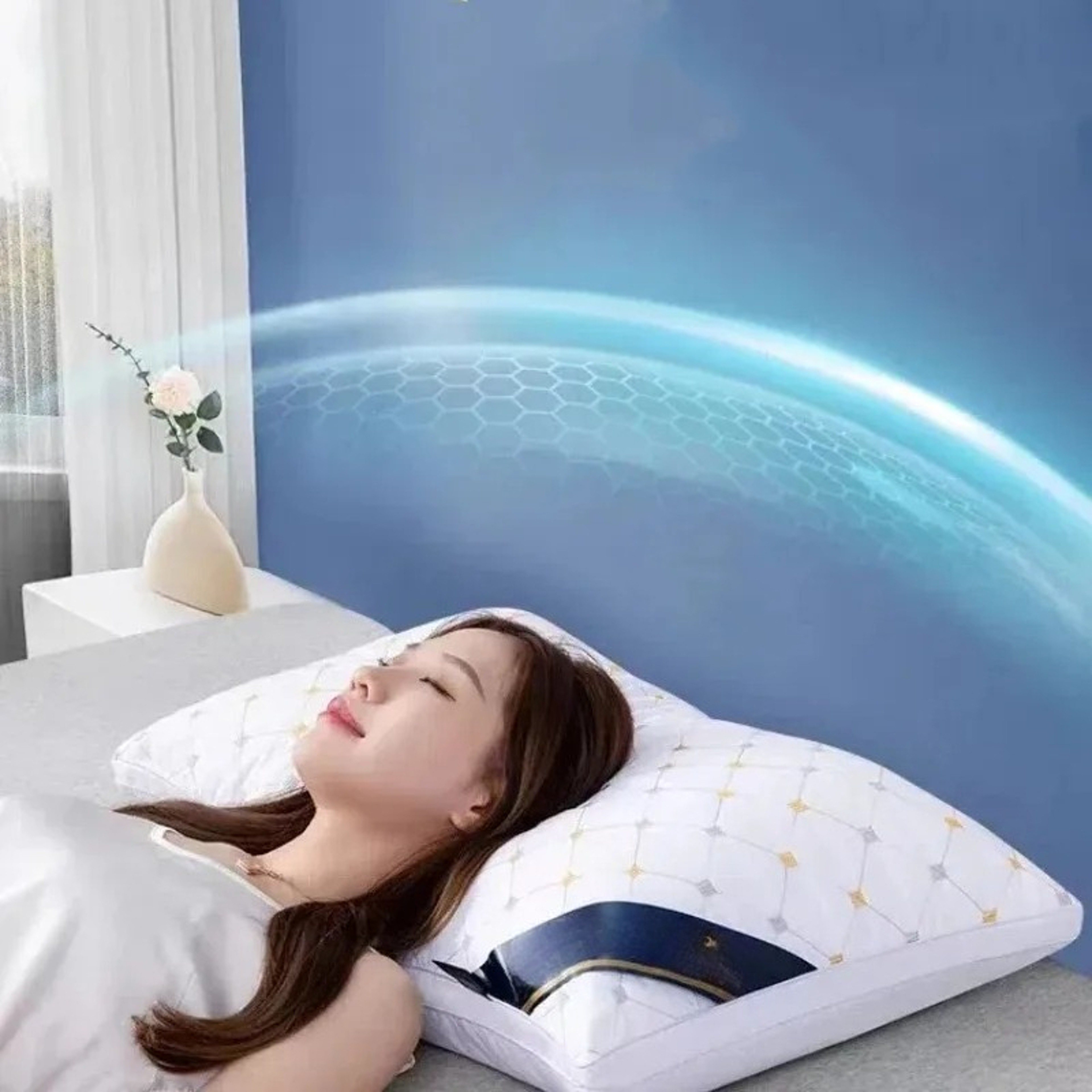 Premium Polyester Pillow Insert Soft Hotel Style Sleeping Pillow Core for Home and Dorm Use – view 5