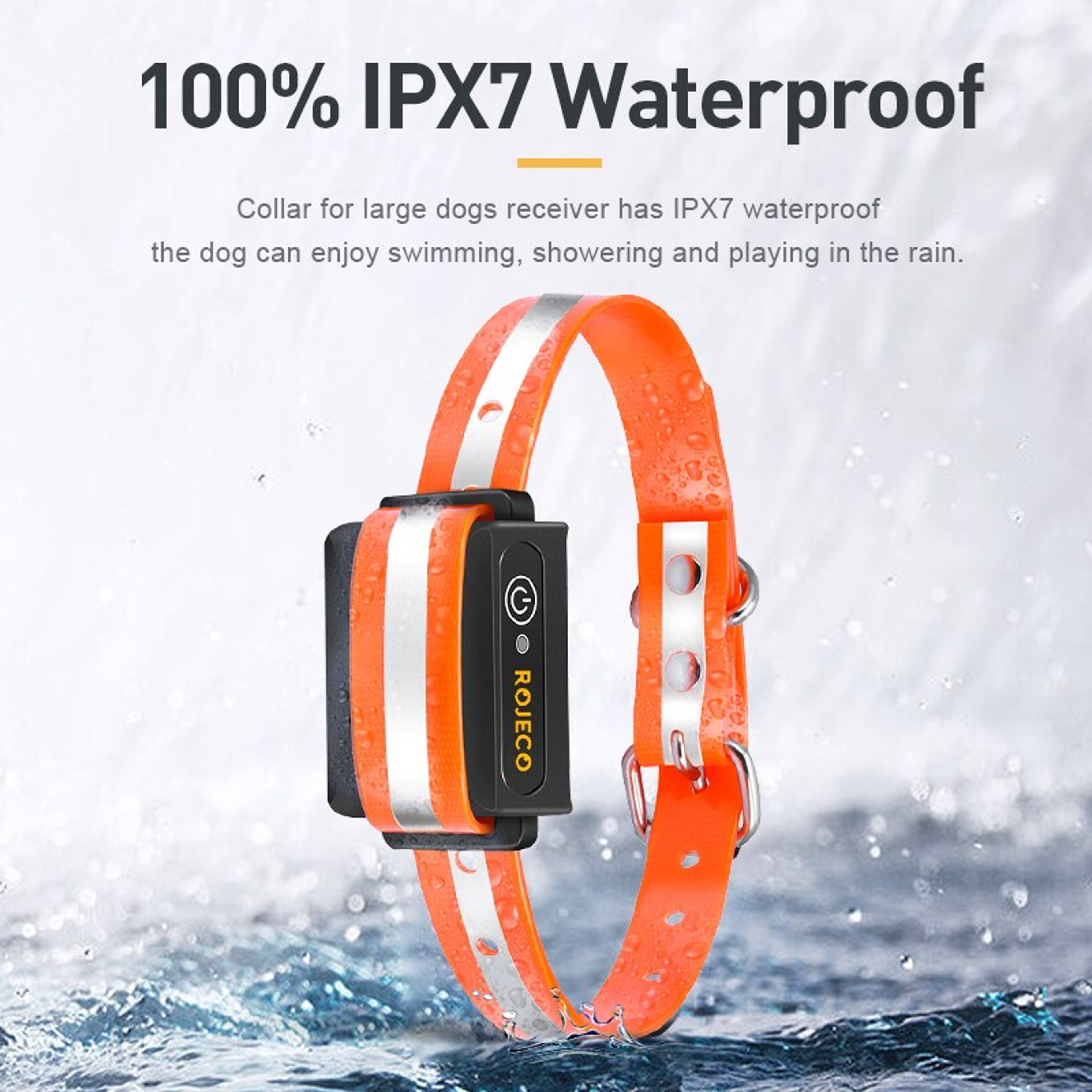 Remote Dog Training Collar Rechargeable Waterproof Bark Control Collar 4