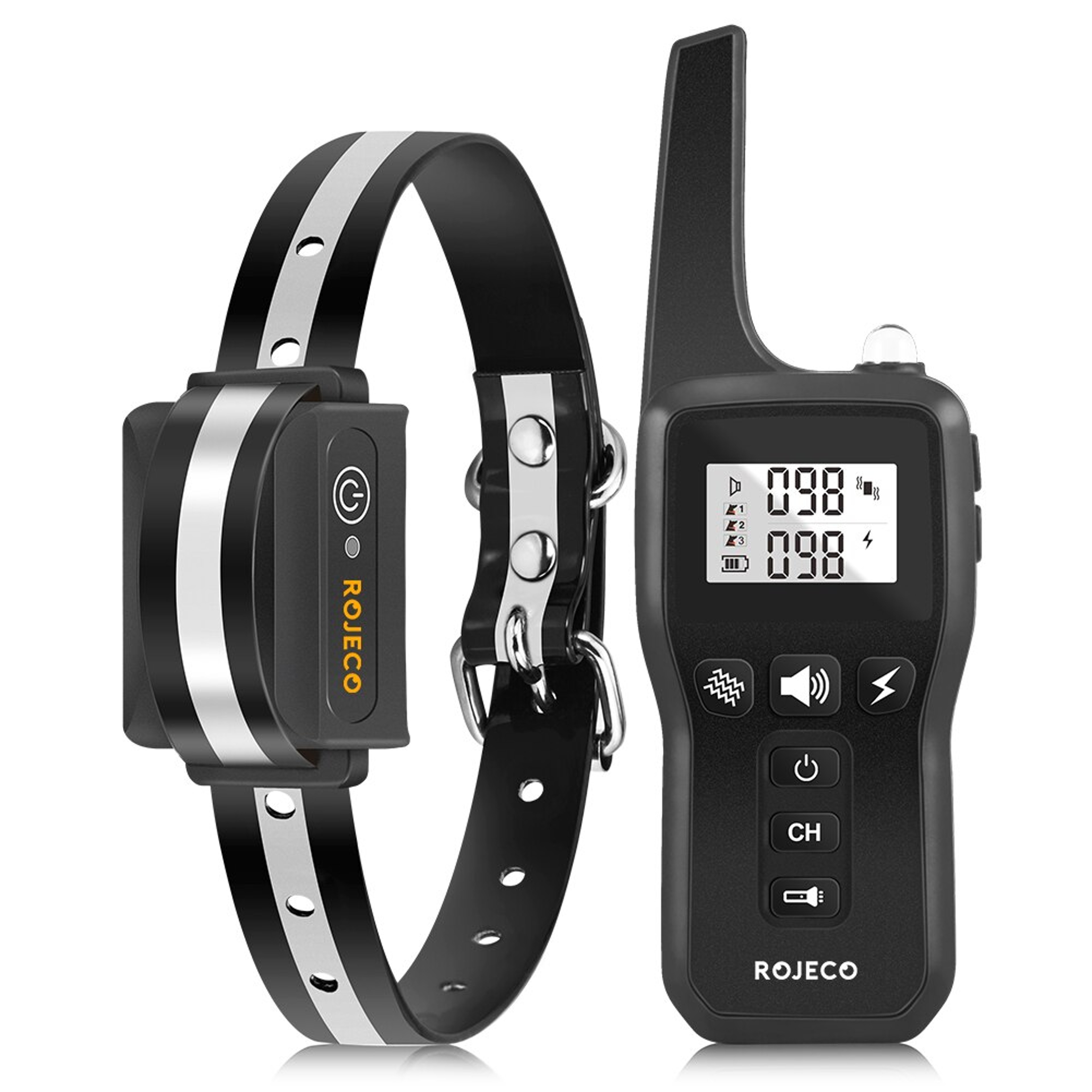 Remote Dog Training Collar Rechargeable Waterproof Bark Control Collar 8