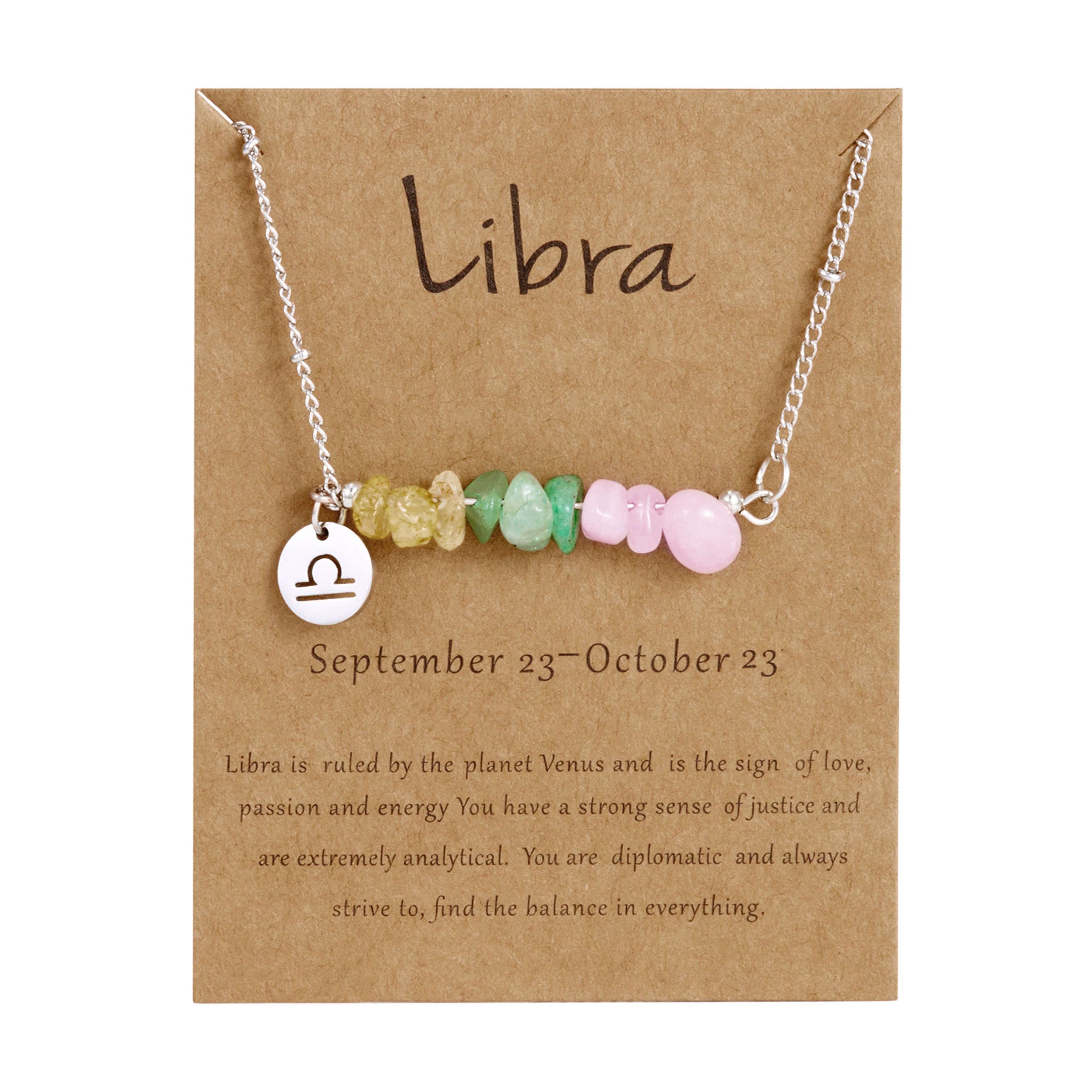 Natural Stone Constellation Bracelet for Women Zodiac Birthday Gift – view 28