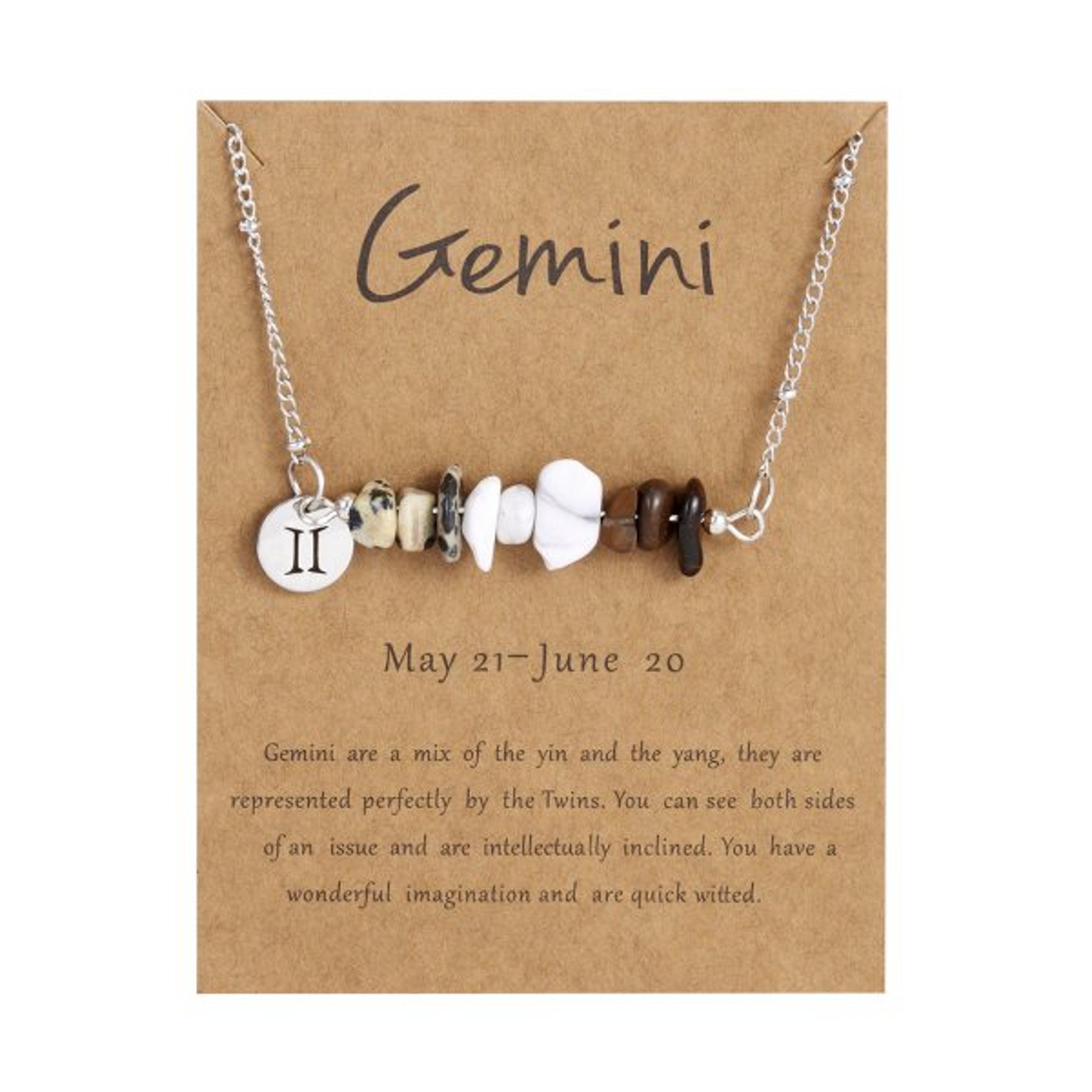 Natural Stone Constellation Bracelet for Women Zodiac Birthday Gift – view 31