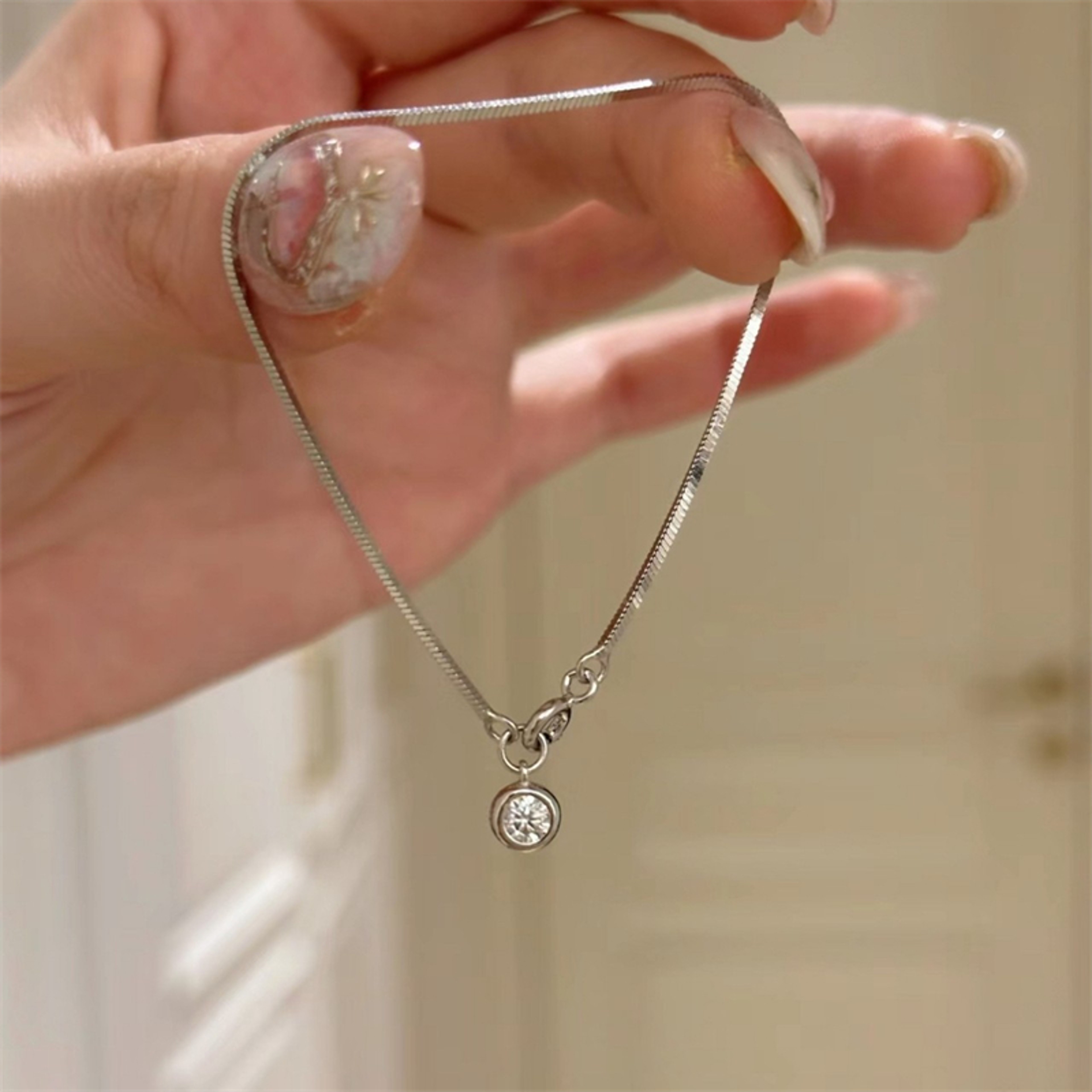 Luxury Zircon Flower Bracelet Minimalist Floral Charm Jewelry Gift For Women 0