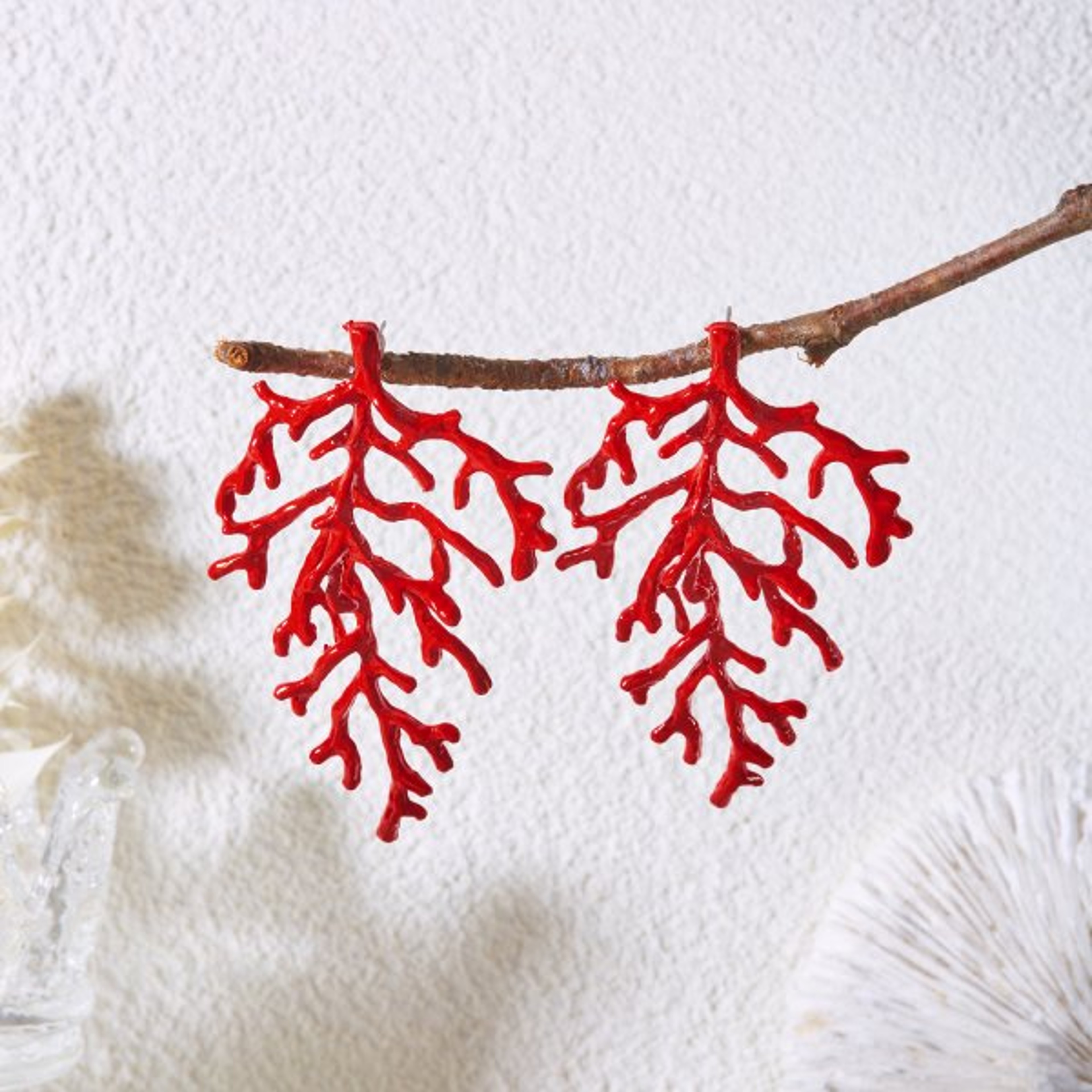 Red Coral Shaped Knuckle Ring for Women Punk Geometric Statement Jewelry – view 12