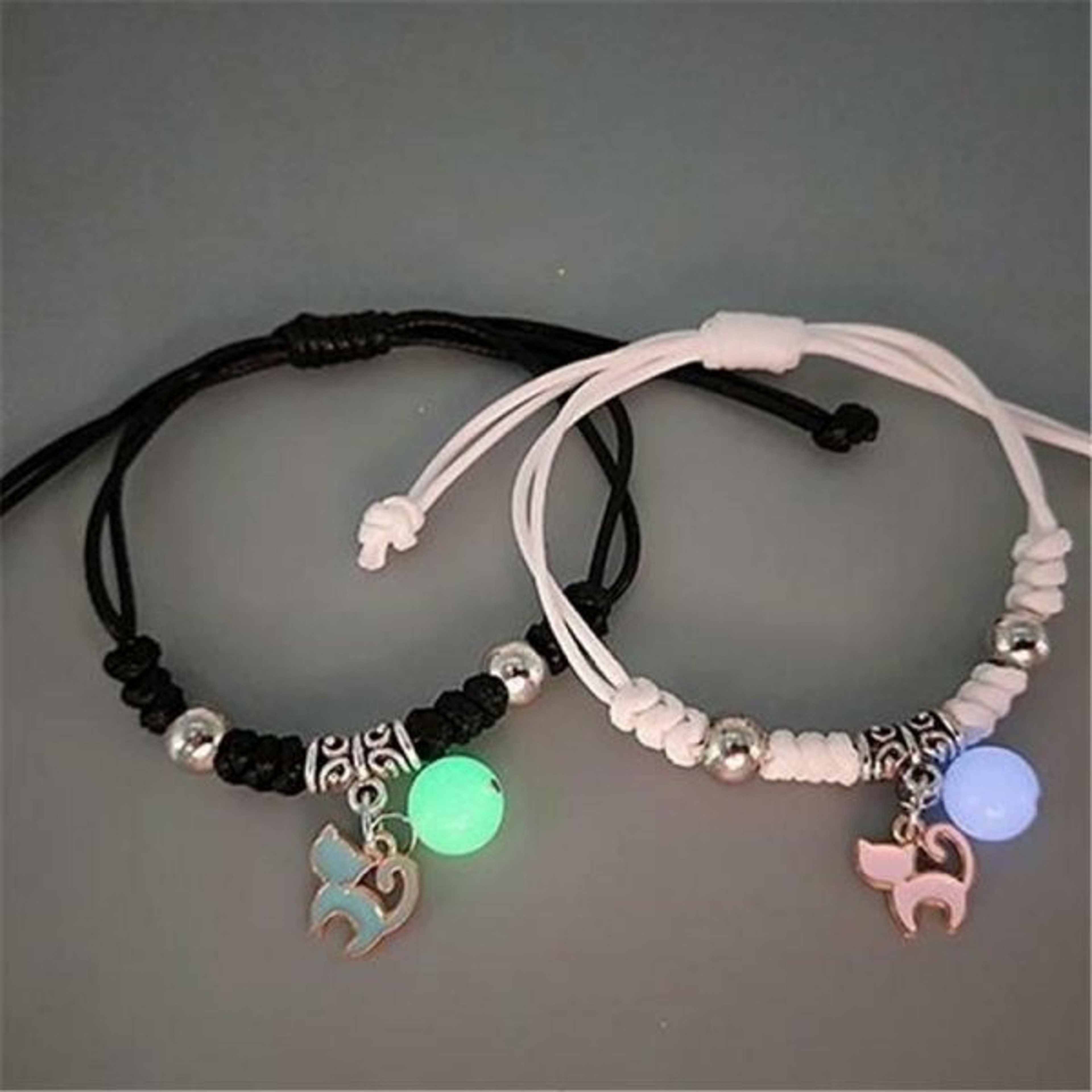 Stainless Steel Couples Bracelet Luminous Sun Moon Charm Friendship Jewelry Gift – view 18