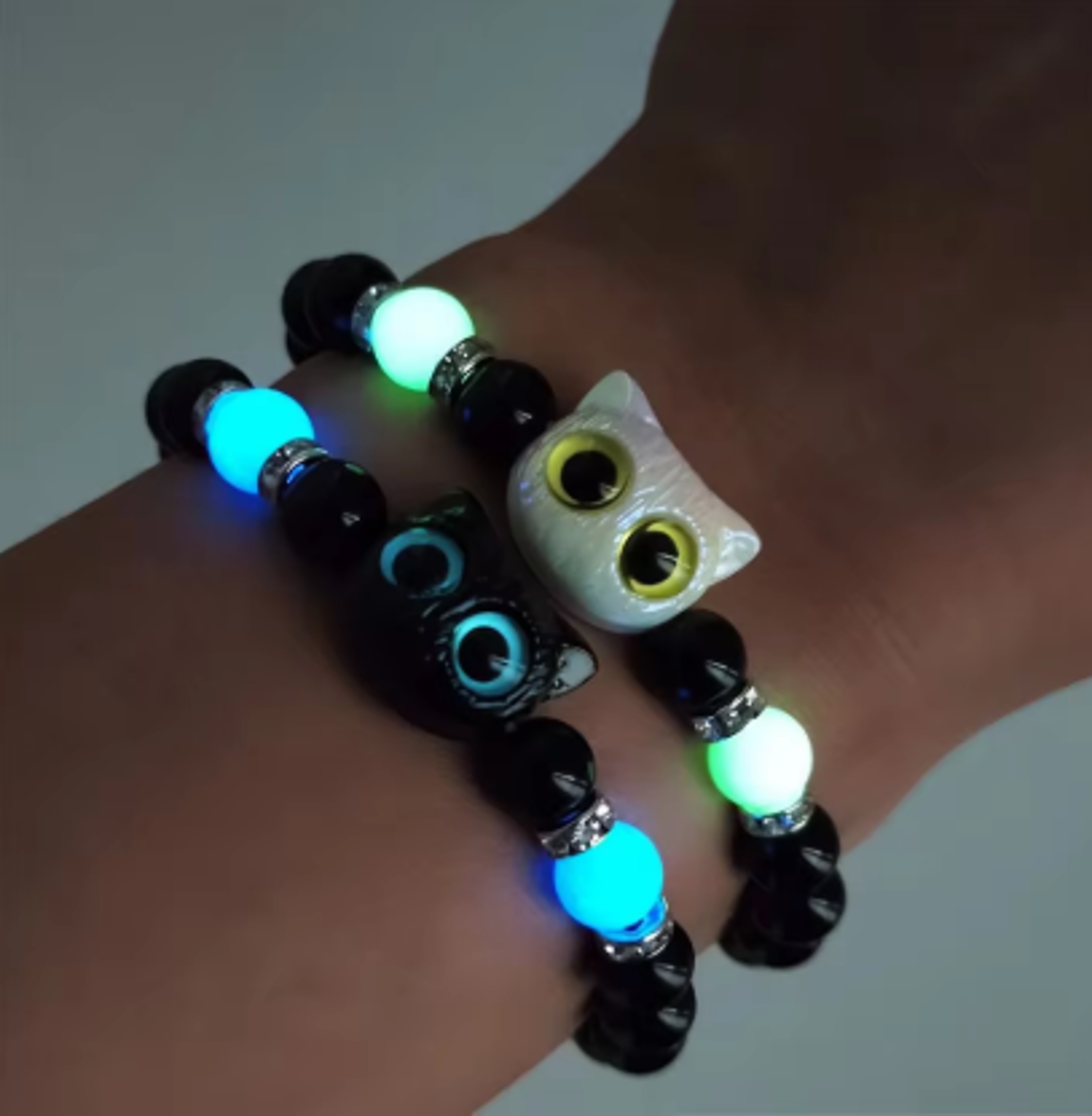Stainless Steel Couples Bracelet Luminous Sun Moon Charm Friendship Jewelry Gift – view 26
