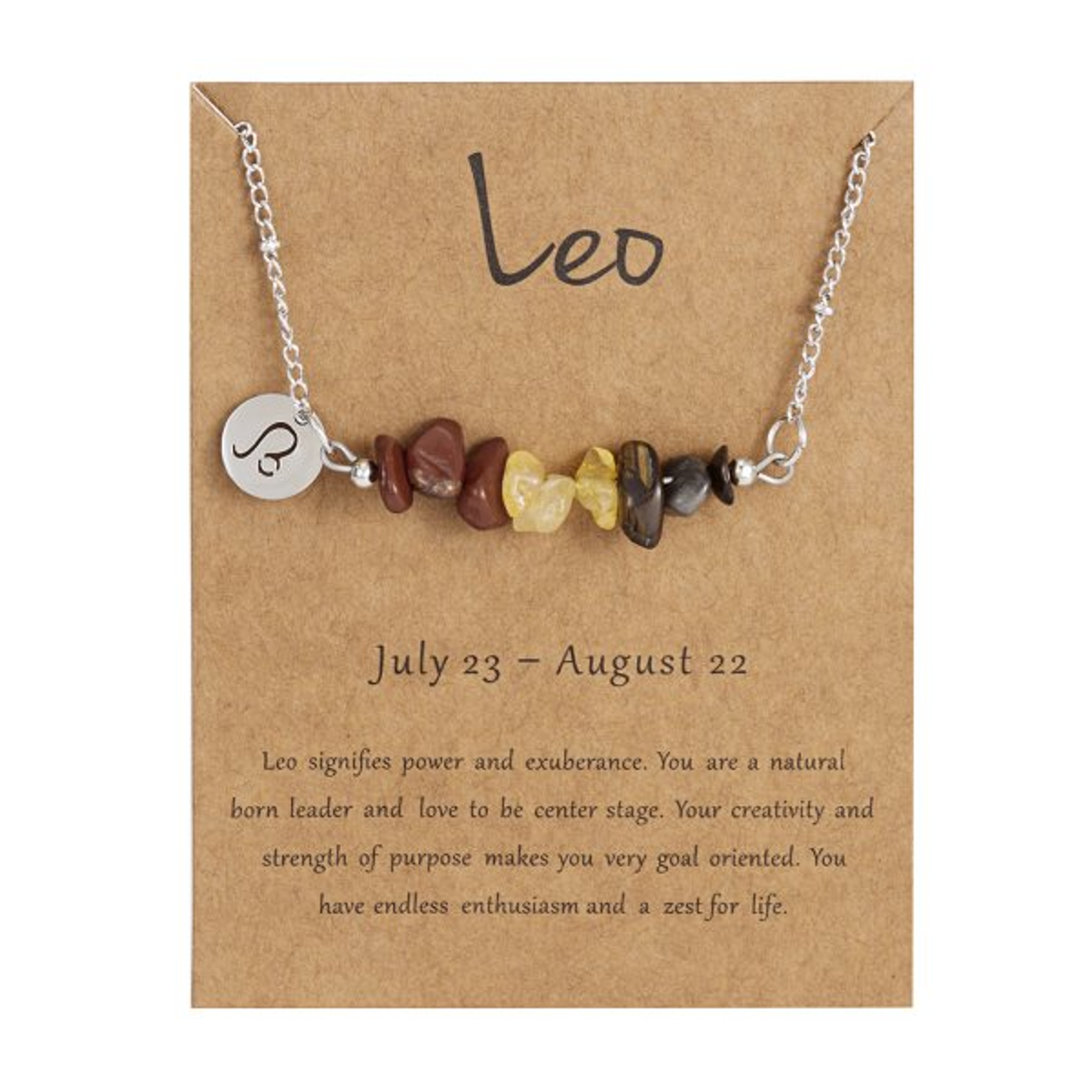 Natural Stone Constellation Bracelet for Women Kids Zodiac Sign Handmade Beaded Jewelry Gift – view 40