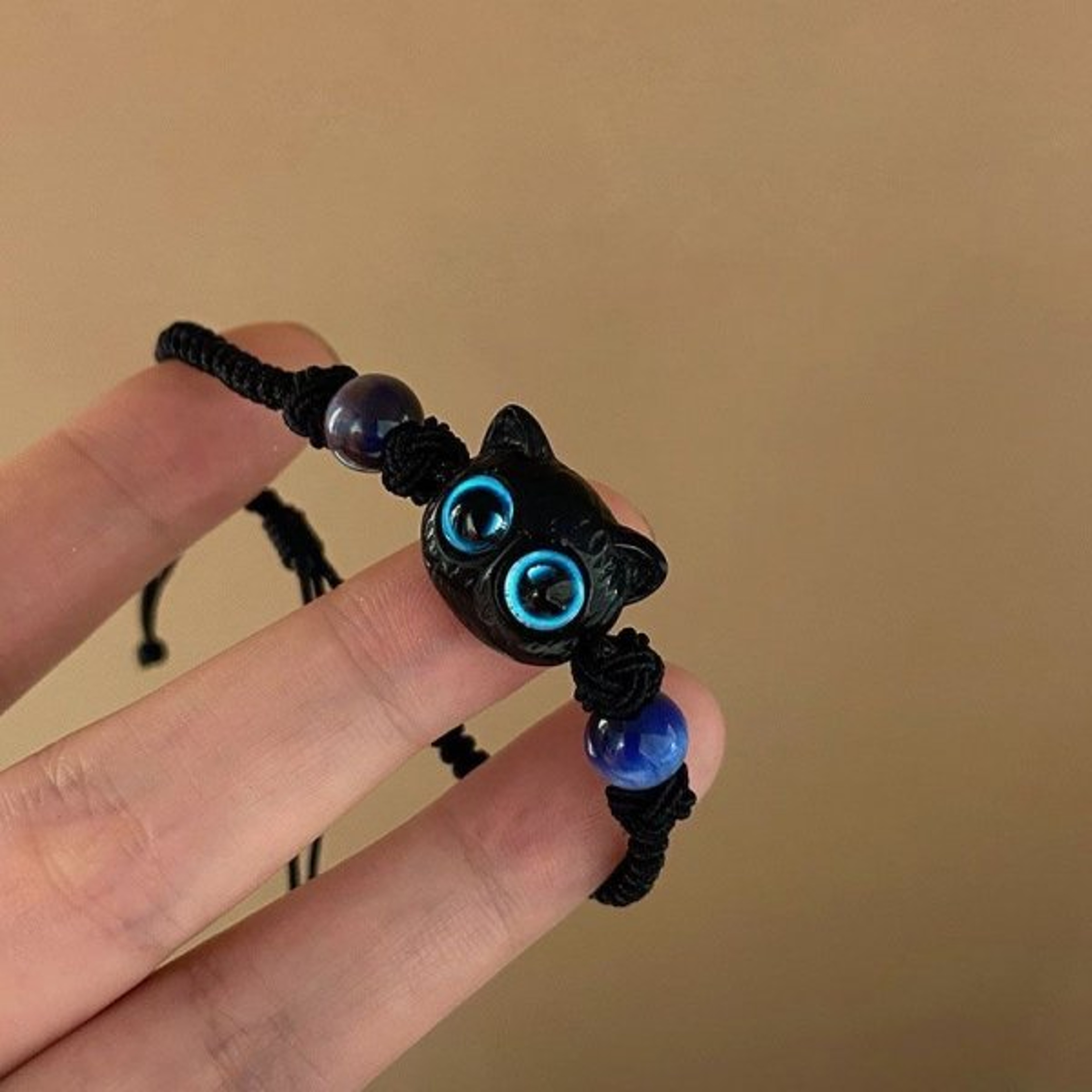 Handmade Couples Cat Bracelet Set Cute Beaded Woven Matching Wrist Jewelry Gift 16