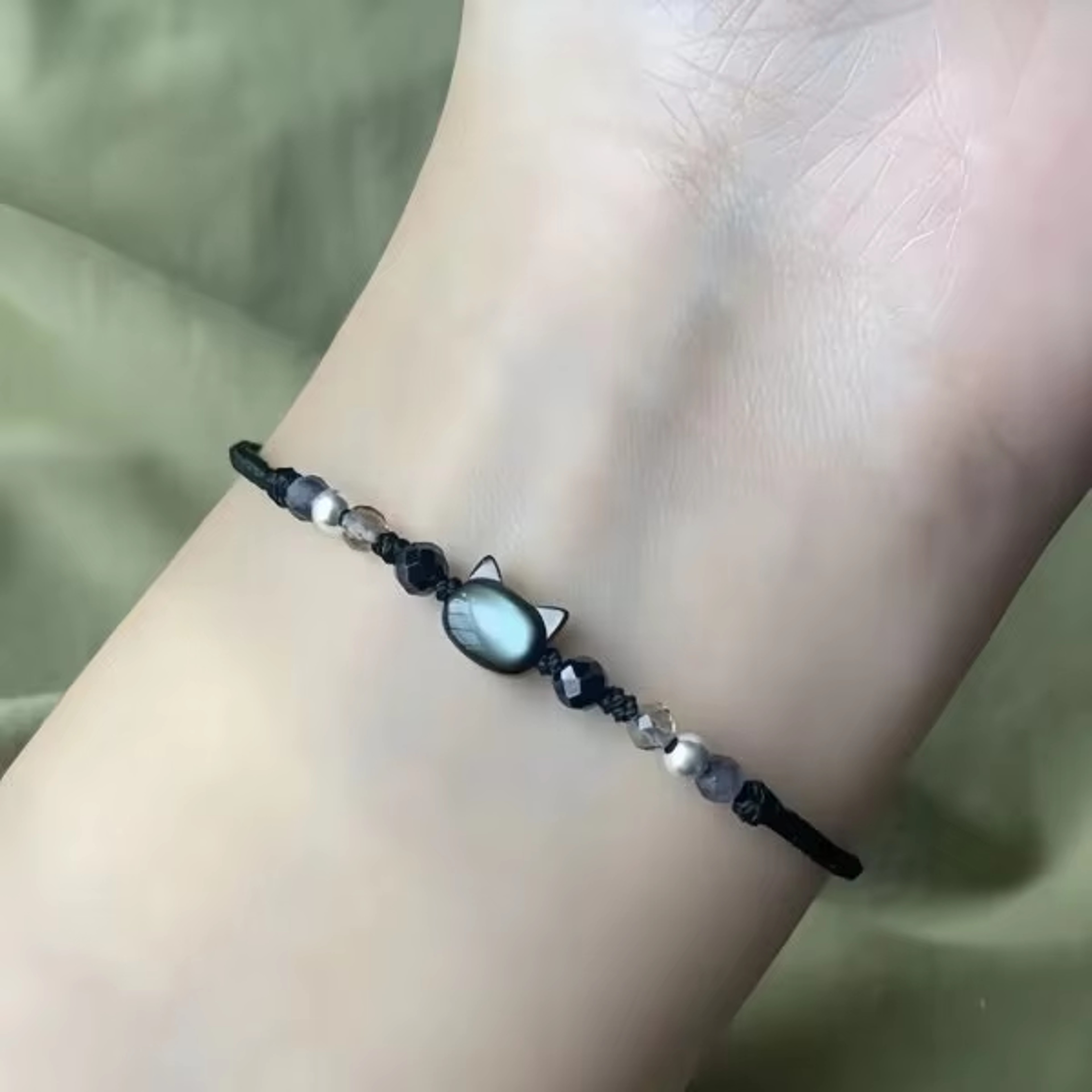 Handmade Couples Cat Bracelet Set Cute Beaded Woven Matching Wrist Jewelry Gift 19