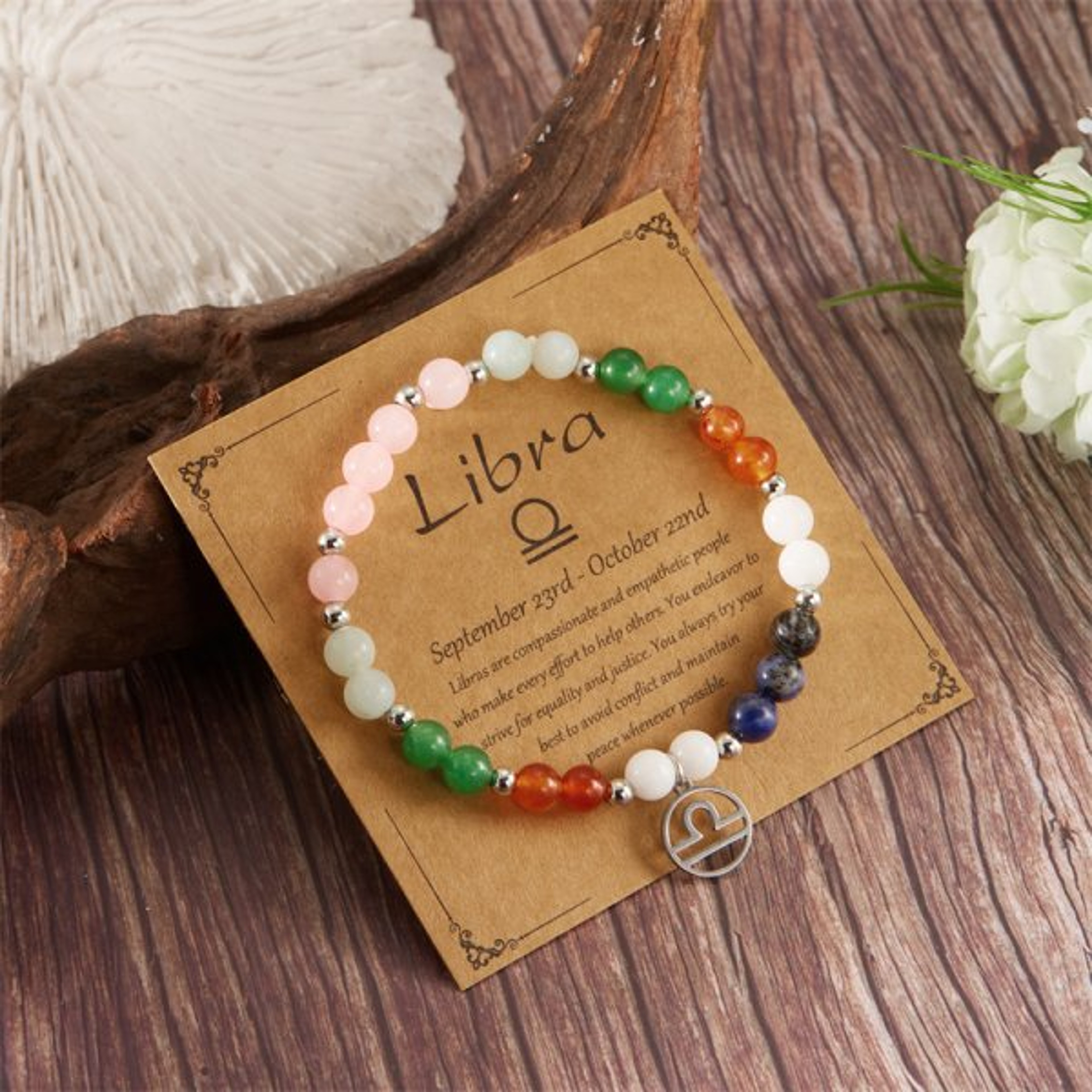 Zodiac Beaded Bracelet For Women Astrology Birth Sign Jewelry Gift 12