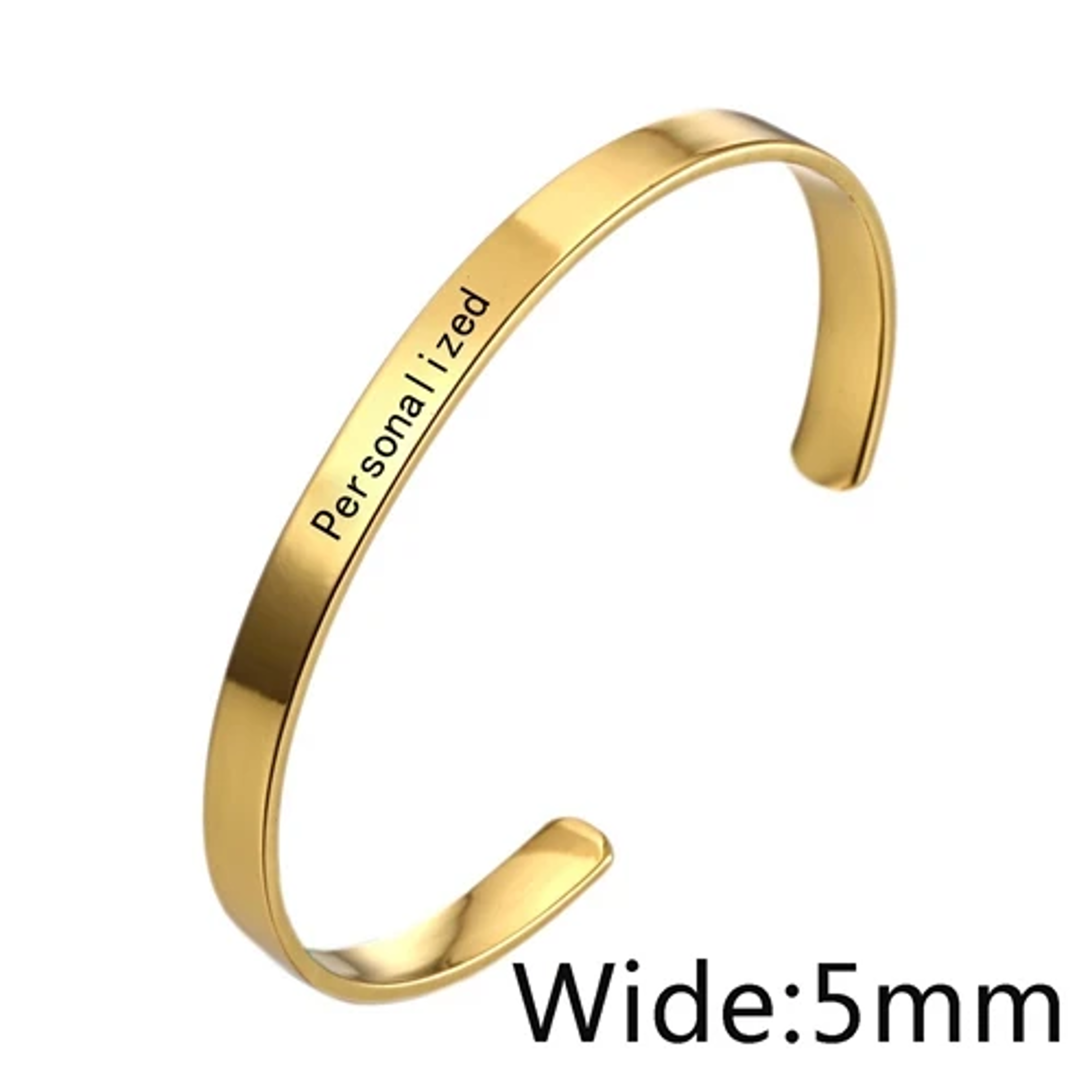 Personalized Engraved Name Bracelet Custom Stainless Steel Jewelry Gift for Women Men – view 20