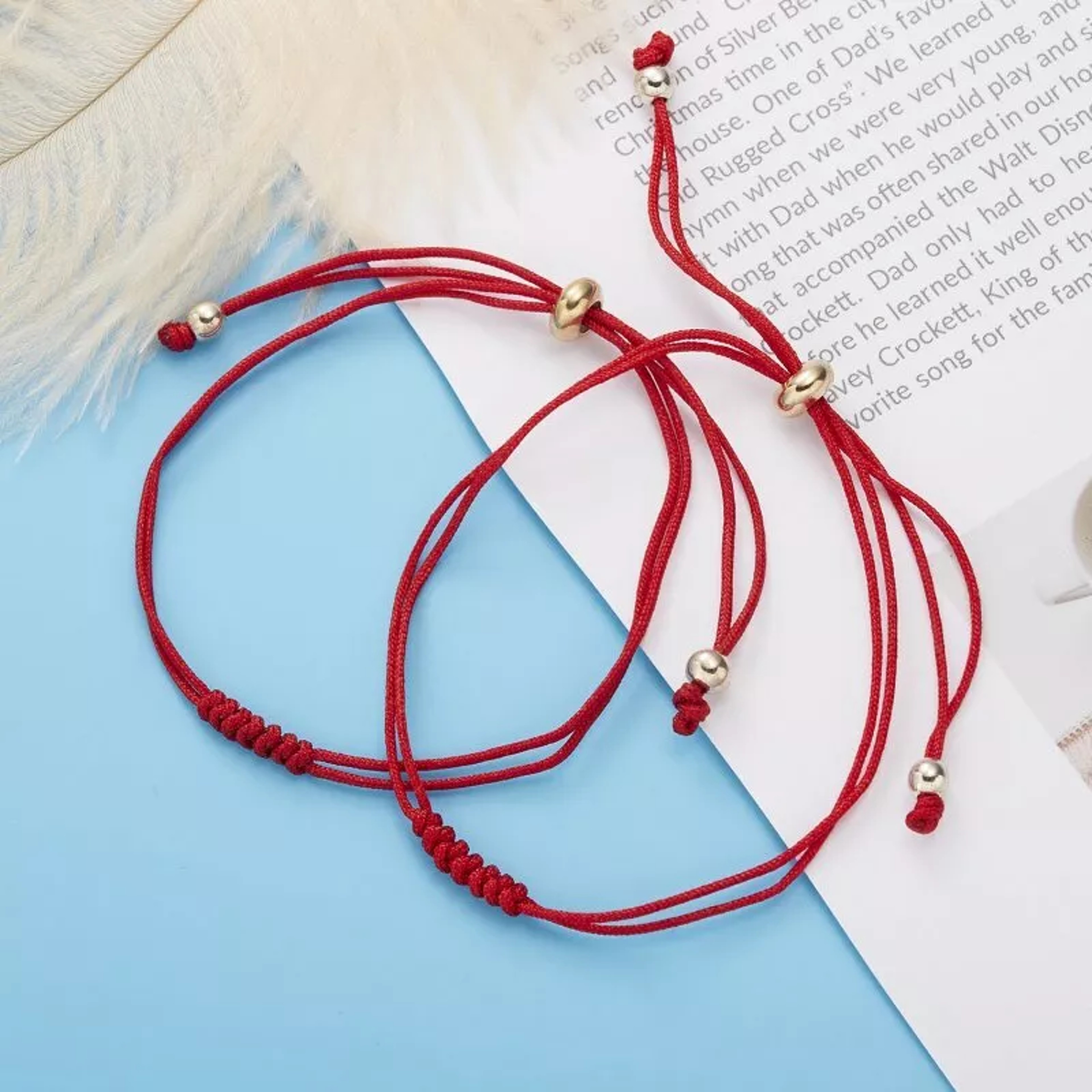 Handmade Knot Lucky Red String Bracelet for Men Women Gift – view 5