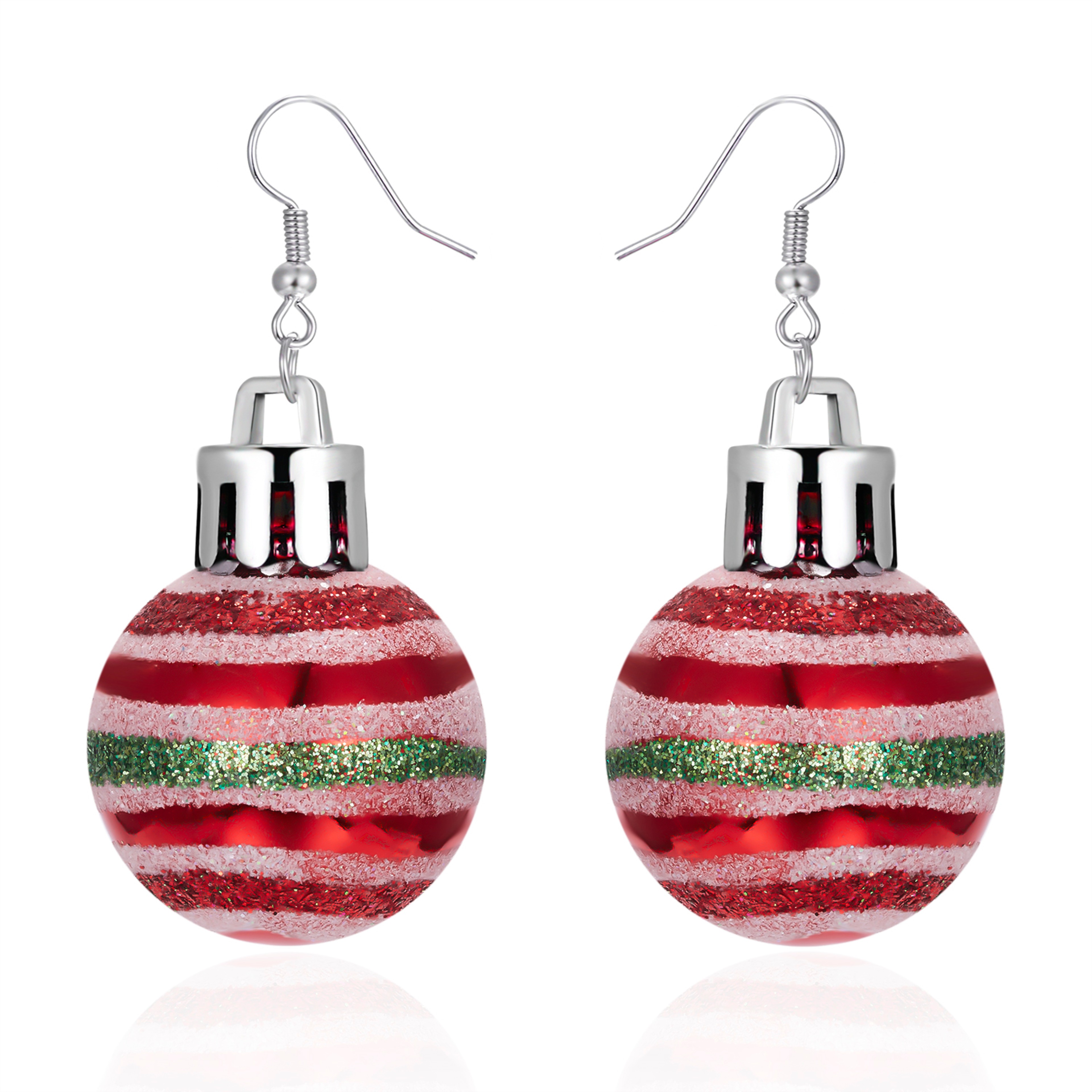 Christmas Snowflake Star Ball Dangle Earrings for Women Holiday Party Jewelry Gift – view 12