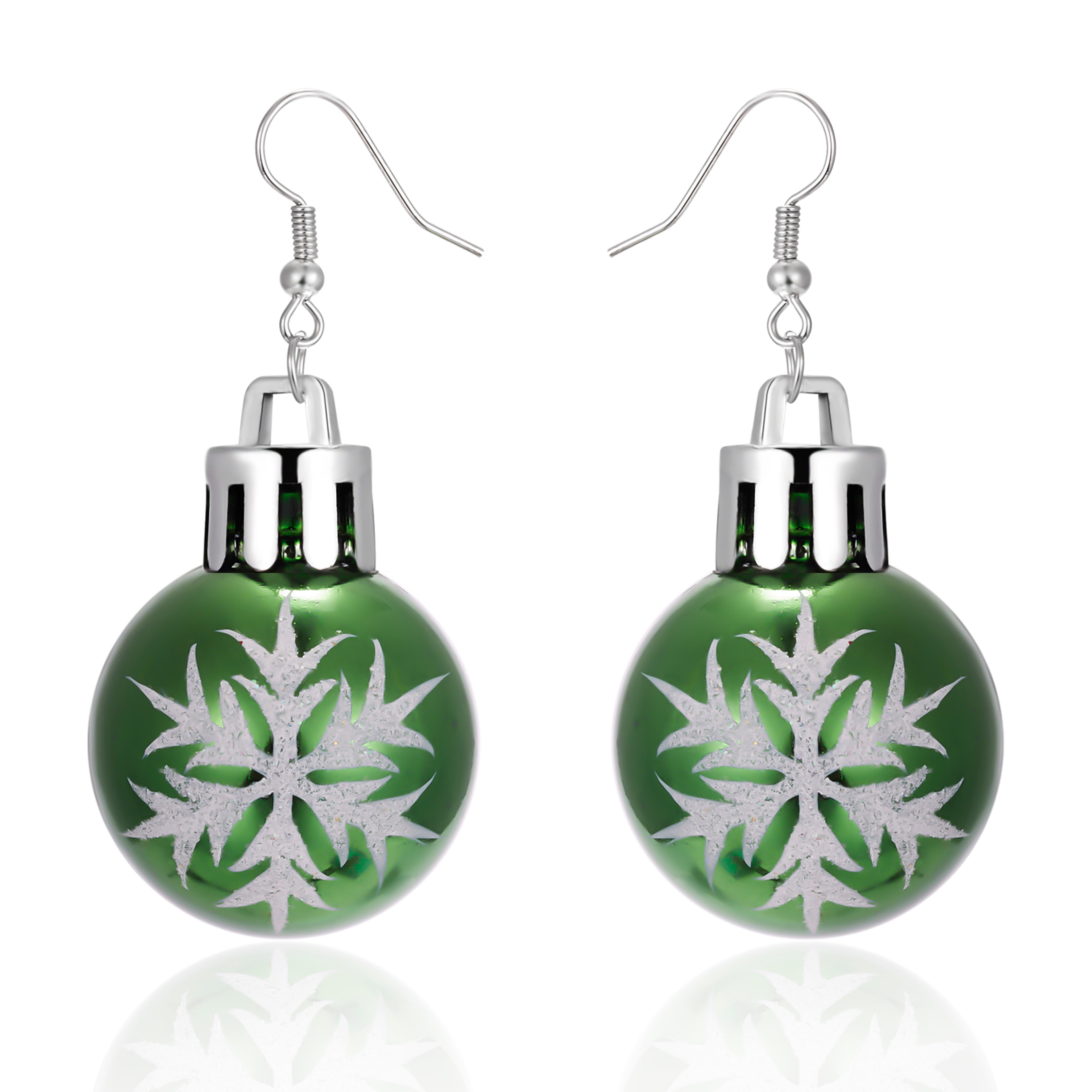 Christmas Snowflake Star Ball Dangle Earrings for Women Holiday Party Jewelry Gift – view 16