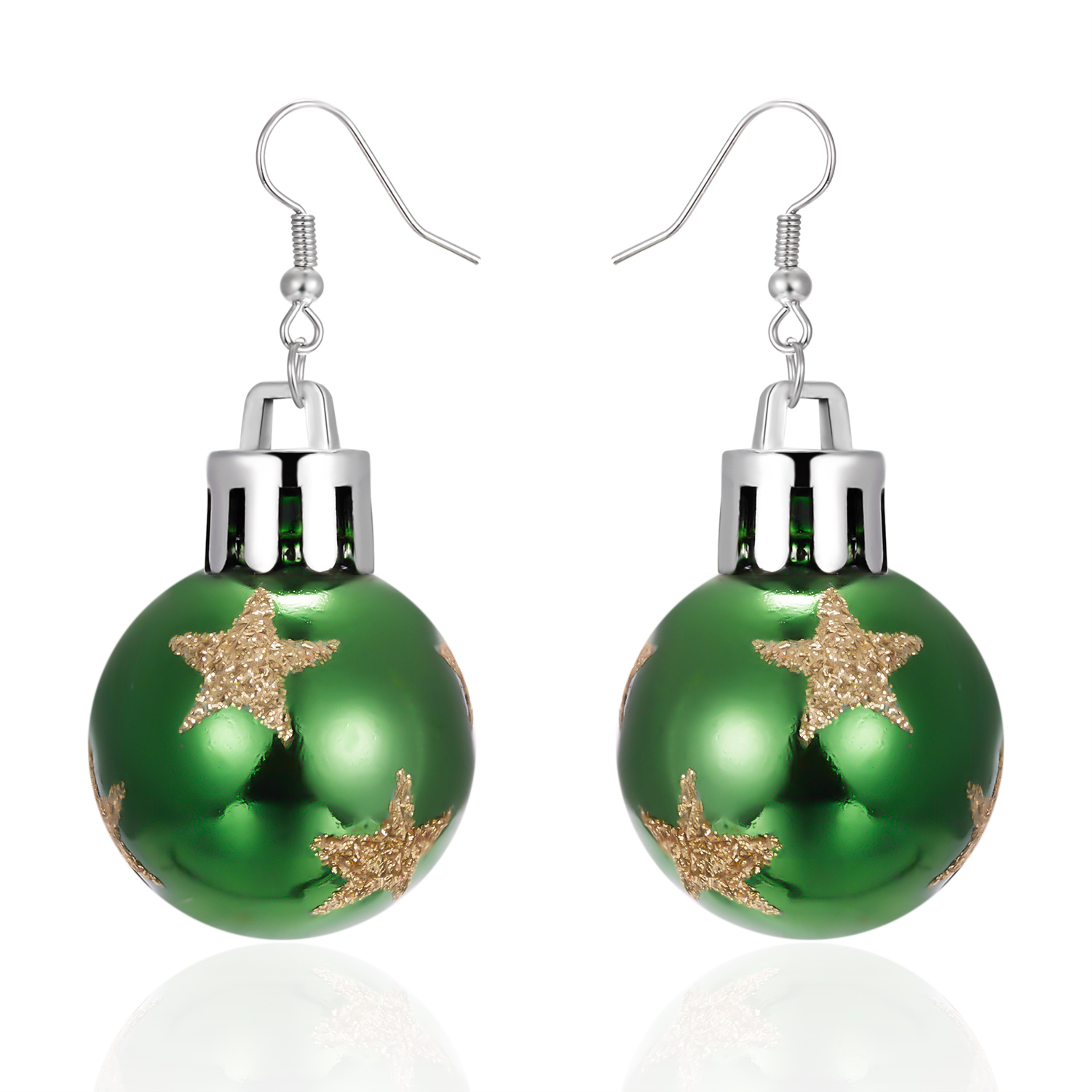 Christmas Snowflake Star Ball Dangle Earrings for Women Holiday Party Jewelry Gift – view 18