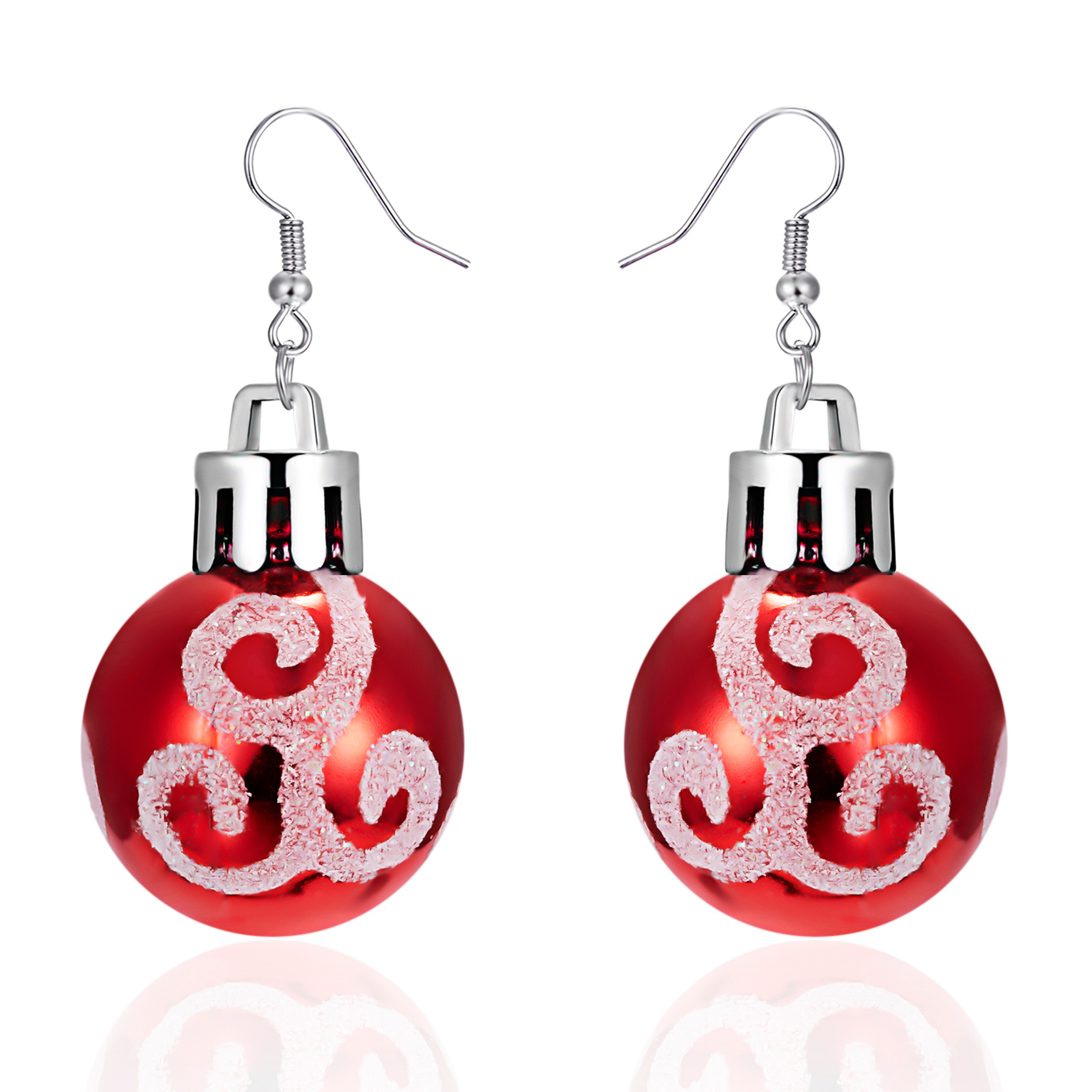 Christmas Snowflake Star Ball Dangle Earrings for Women Holiday Party Jewelry Gift – view 20
