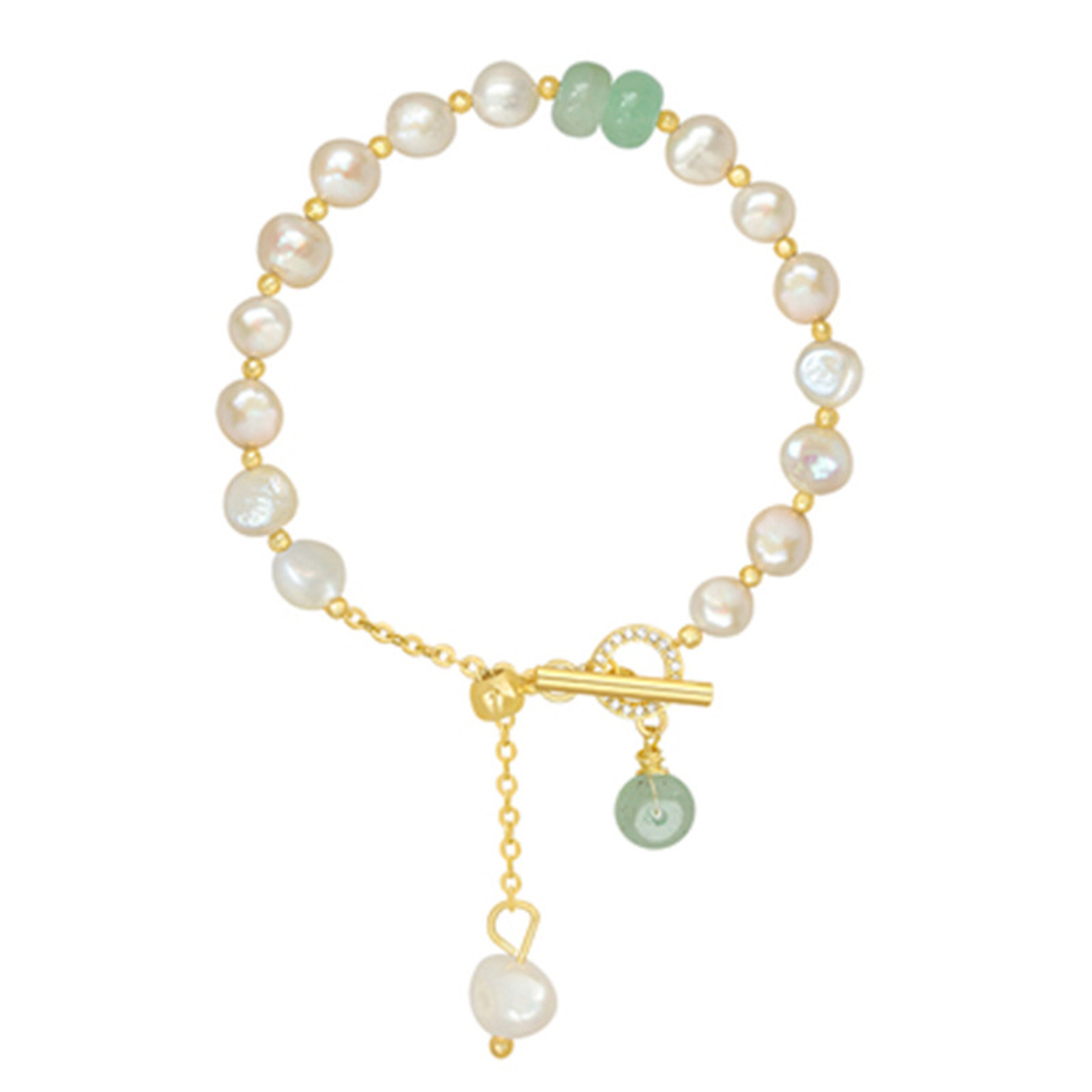 Fashion Imitation Pearl Bracelet for Women Adjustable Charm Jewelry Gift – view 5