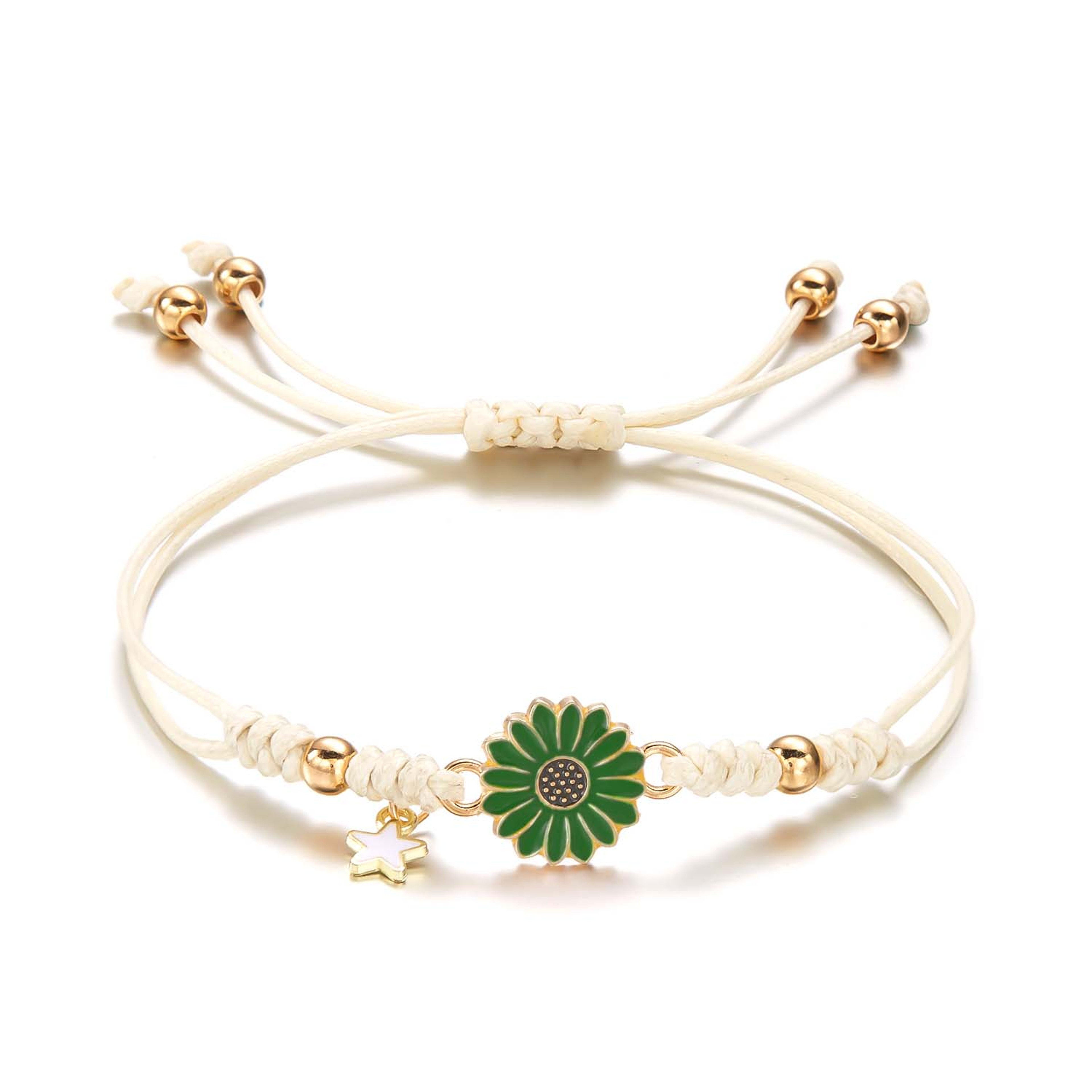Boho Handmade Star Daisy Bracelet For Women Cute Friendship Rope Jewelry Gift 12