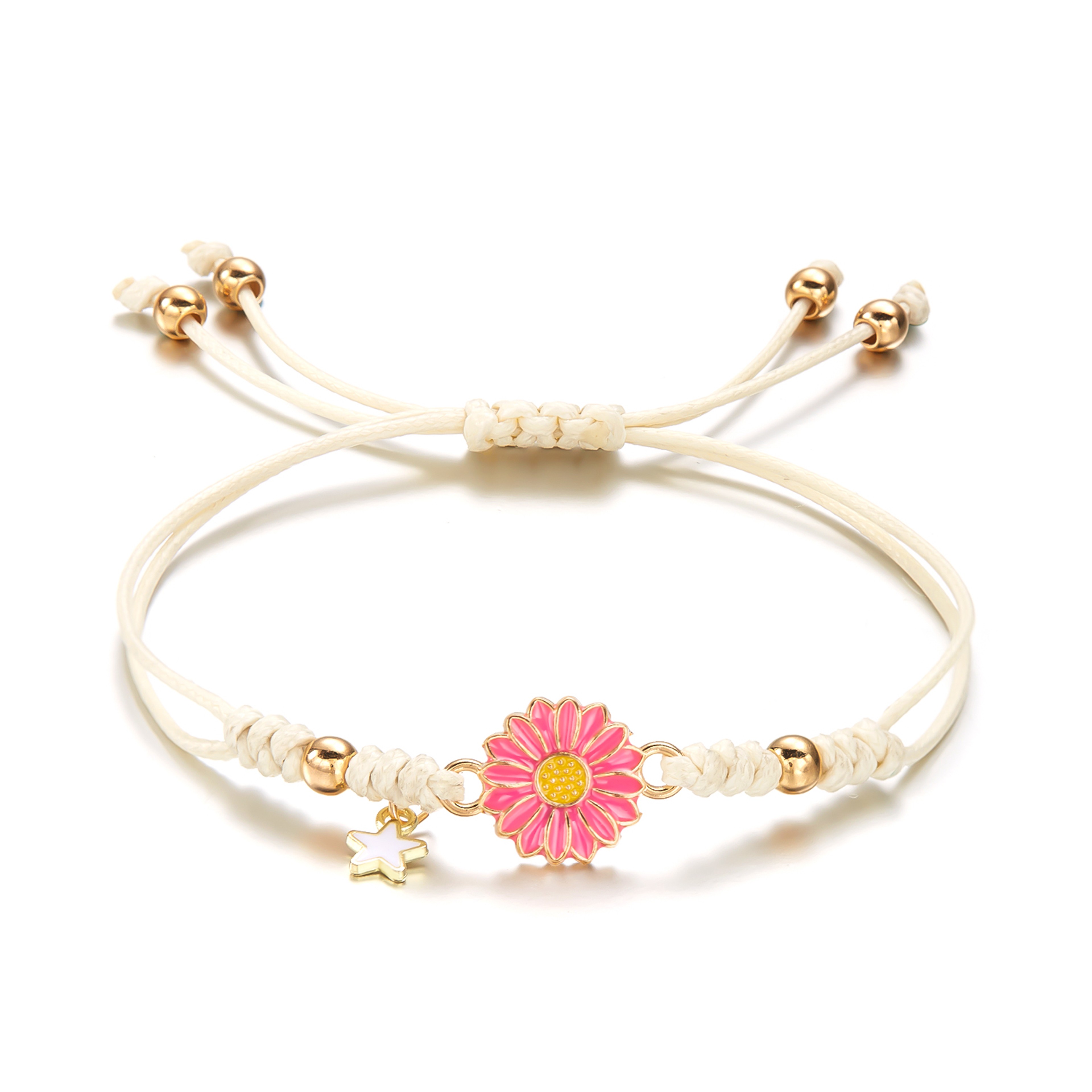 Boho Handmade Star Daisy Bracelet For Women Cute Friendship Rope Jewelry Gift 16