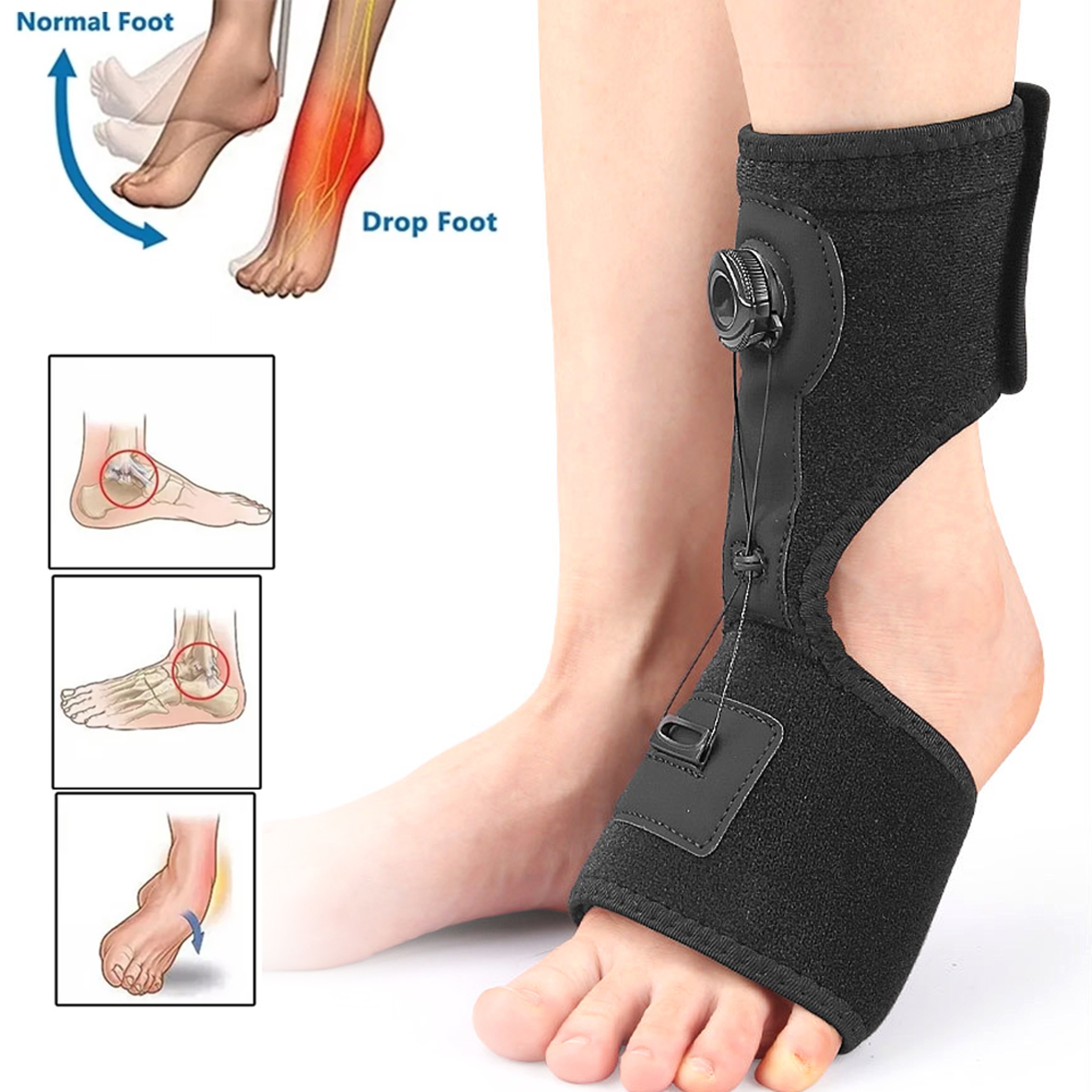 Adjustable Ankle Support Compression Brace For Running Basketball Sports Injury Protection 1
