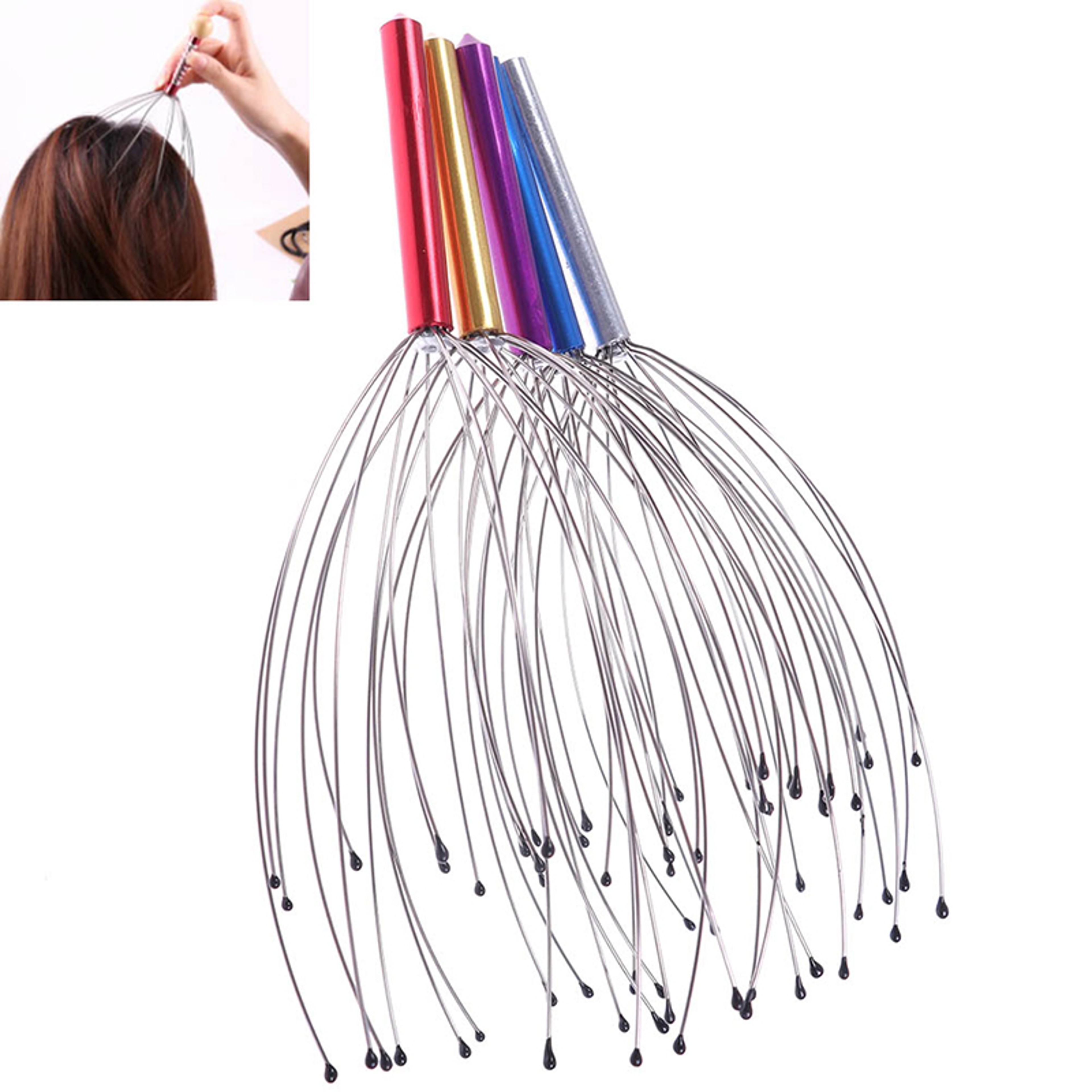 Octopus Head Neck Scalp Massager Relaxing Pressure Relief Tool For Stress Release 0