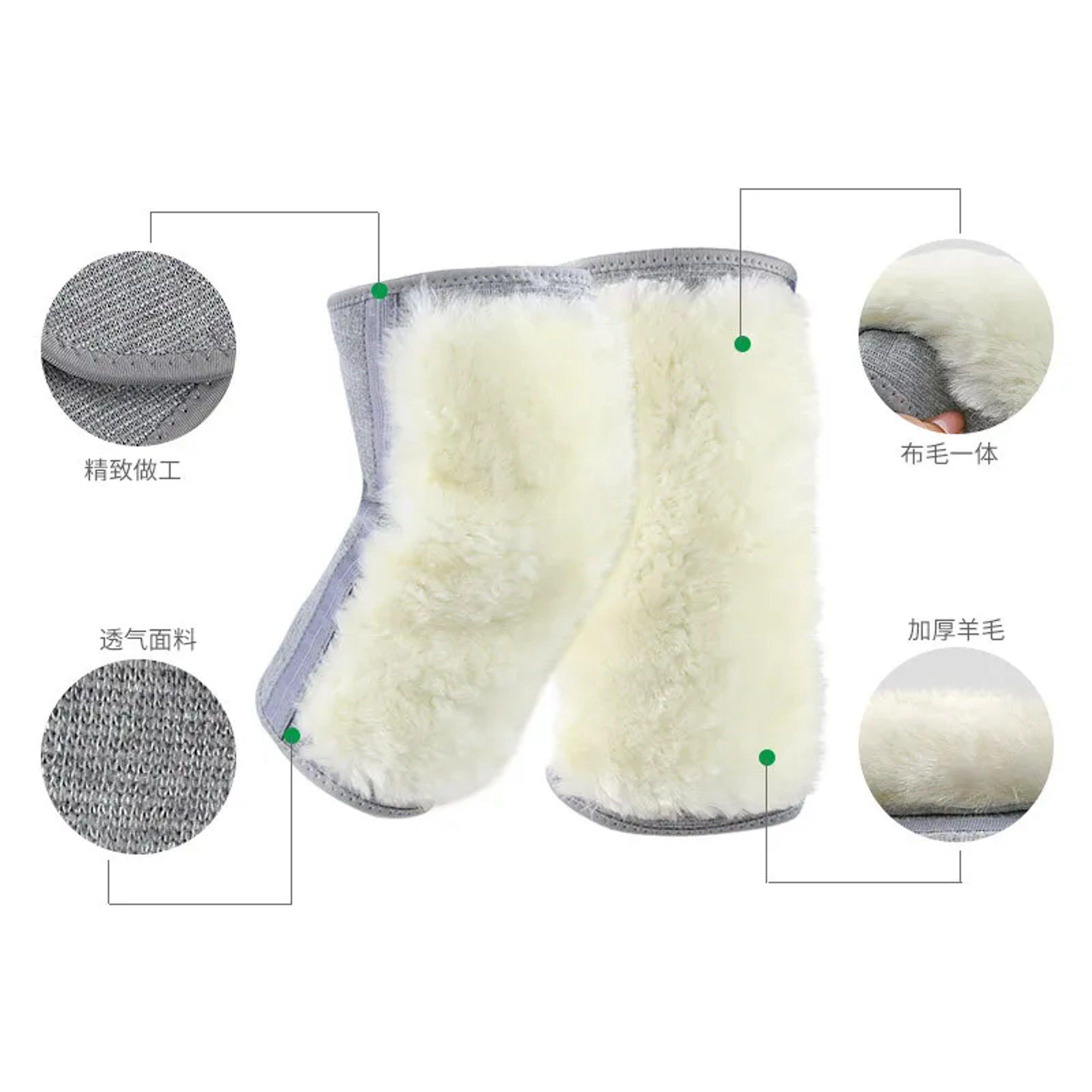 Winter Wool Knee Warmers Thick Thermal Leg Sleeves For Men Women Cycling Cold Weather Protection 1