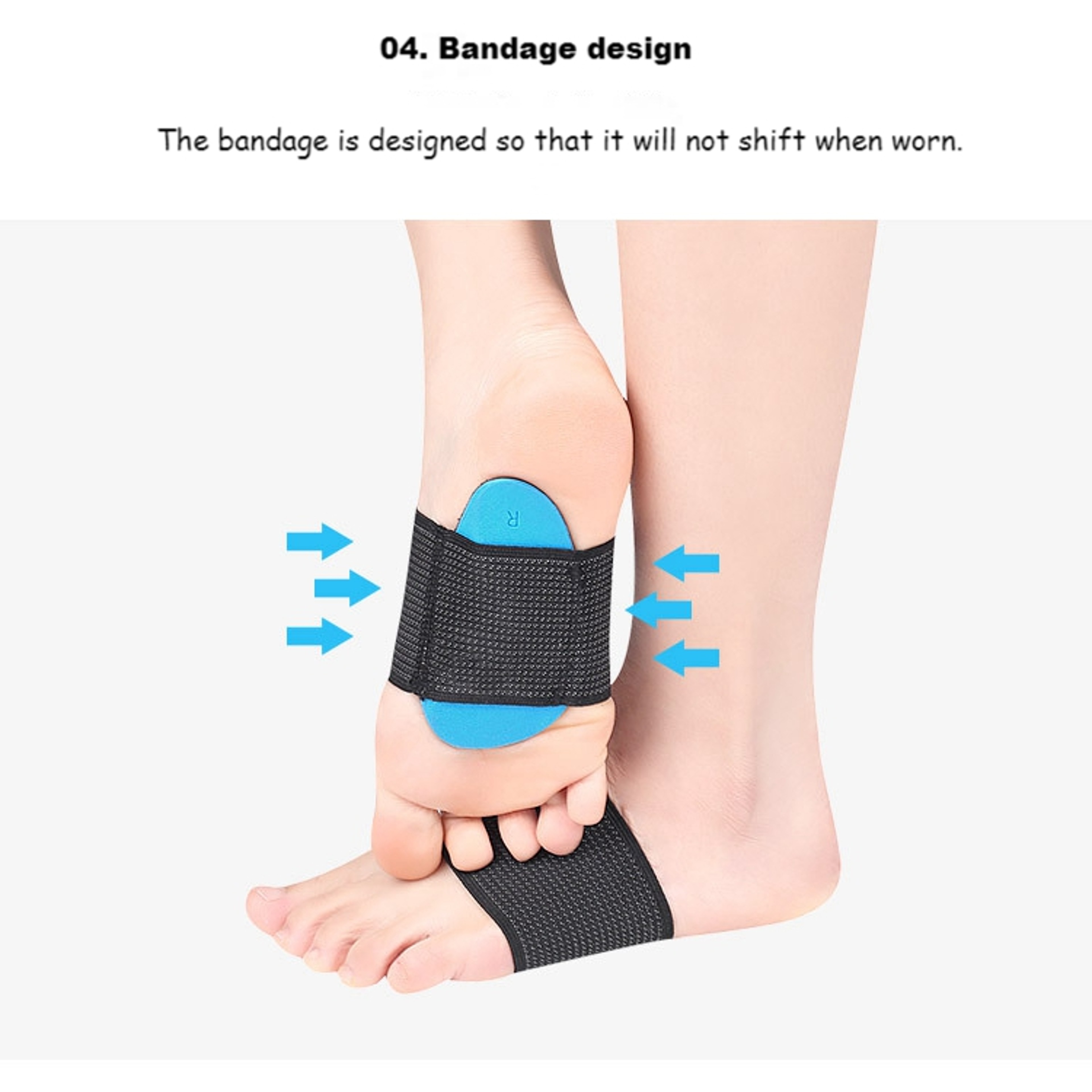 Orthopedic Arch Support Insoles for Flat Feet Comfort Walking Shoe Inserts – view 5