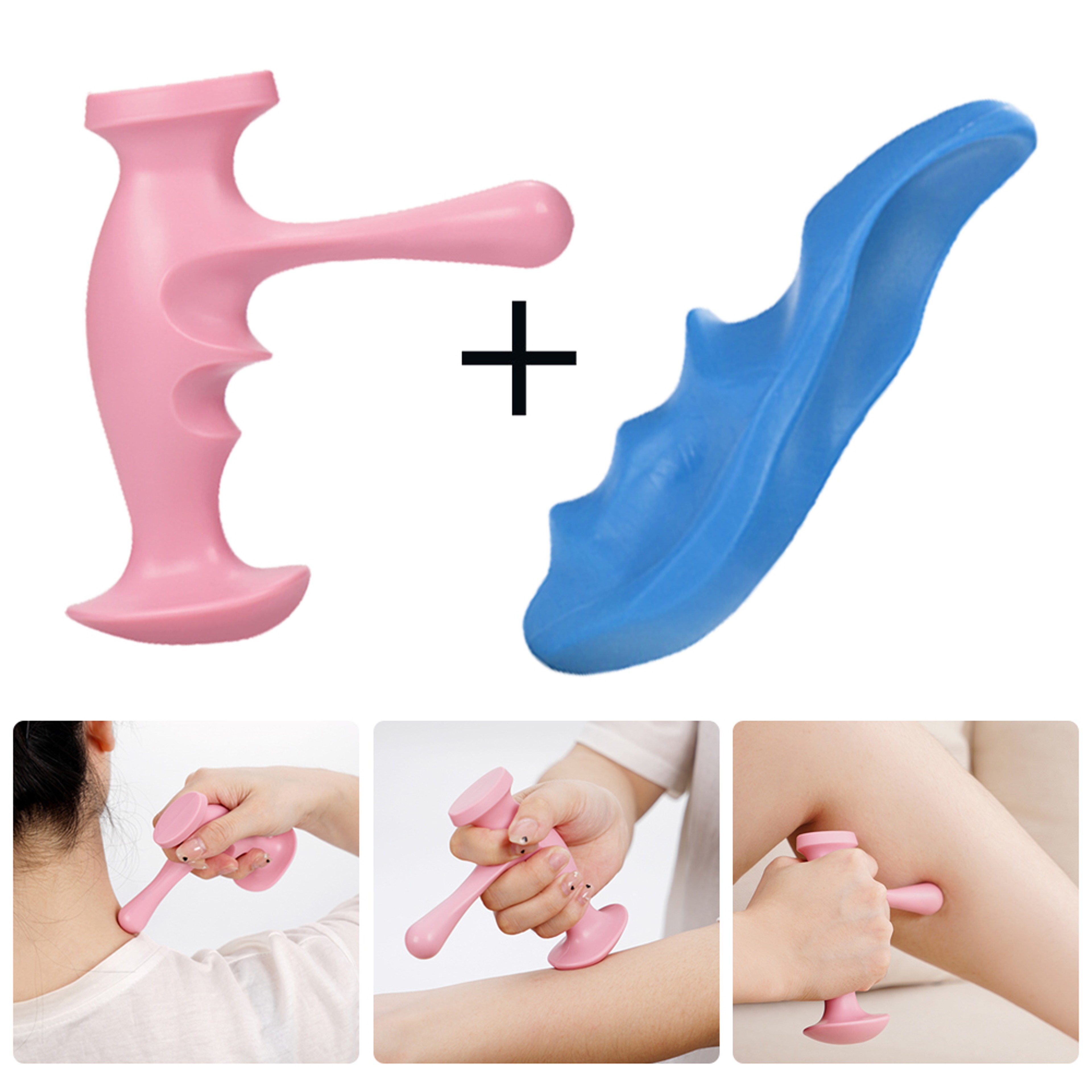 T Shaped Trigger Point Massager Deep Tissue Acupressure Tool For Full Body Muscle Relief 0