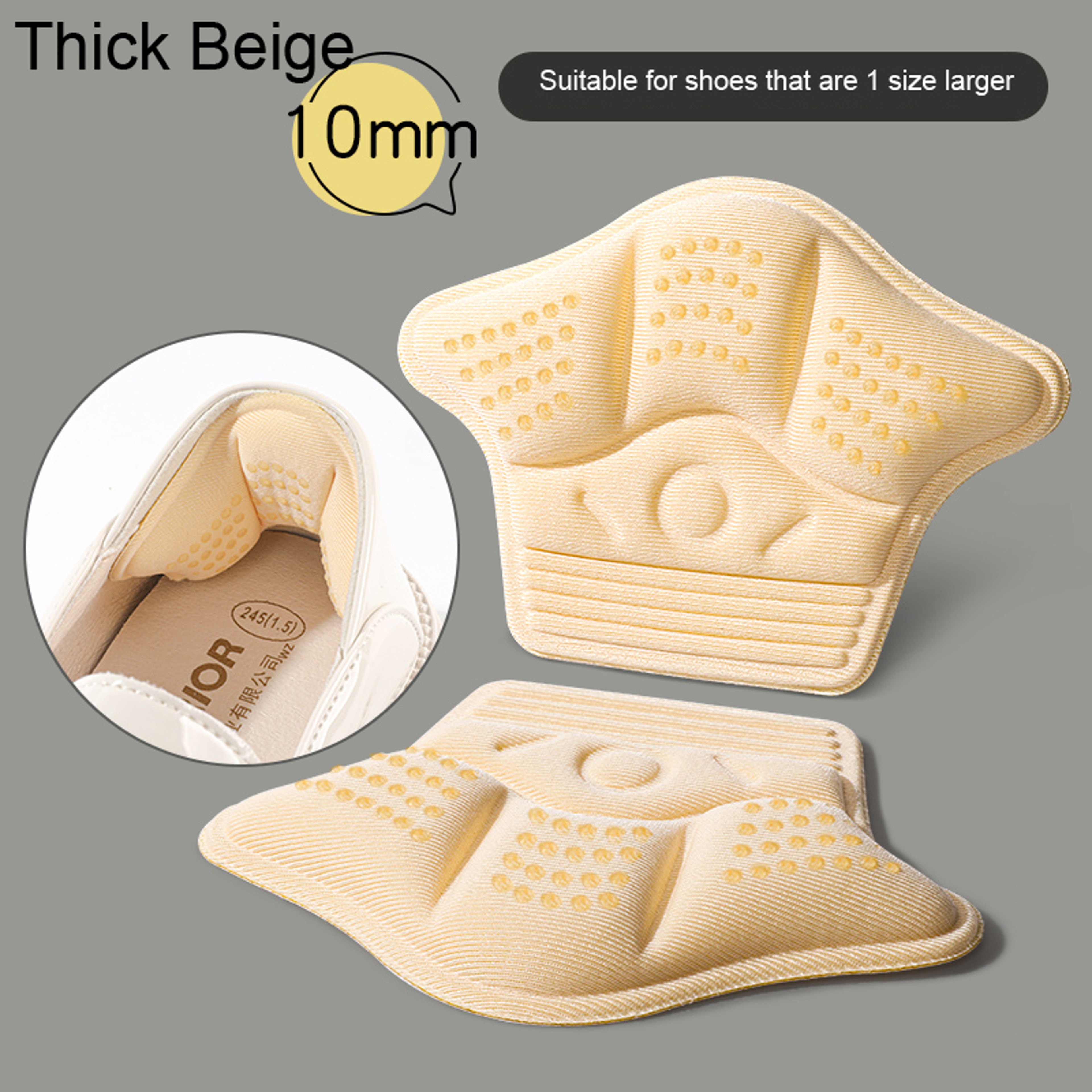 Comfort Heel Grip Pads Self Adhesive Shoe Inserts for Blister Protection and Better Fit – view 8