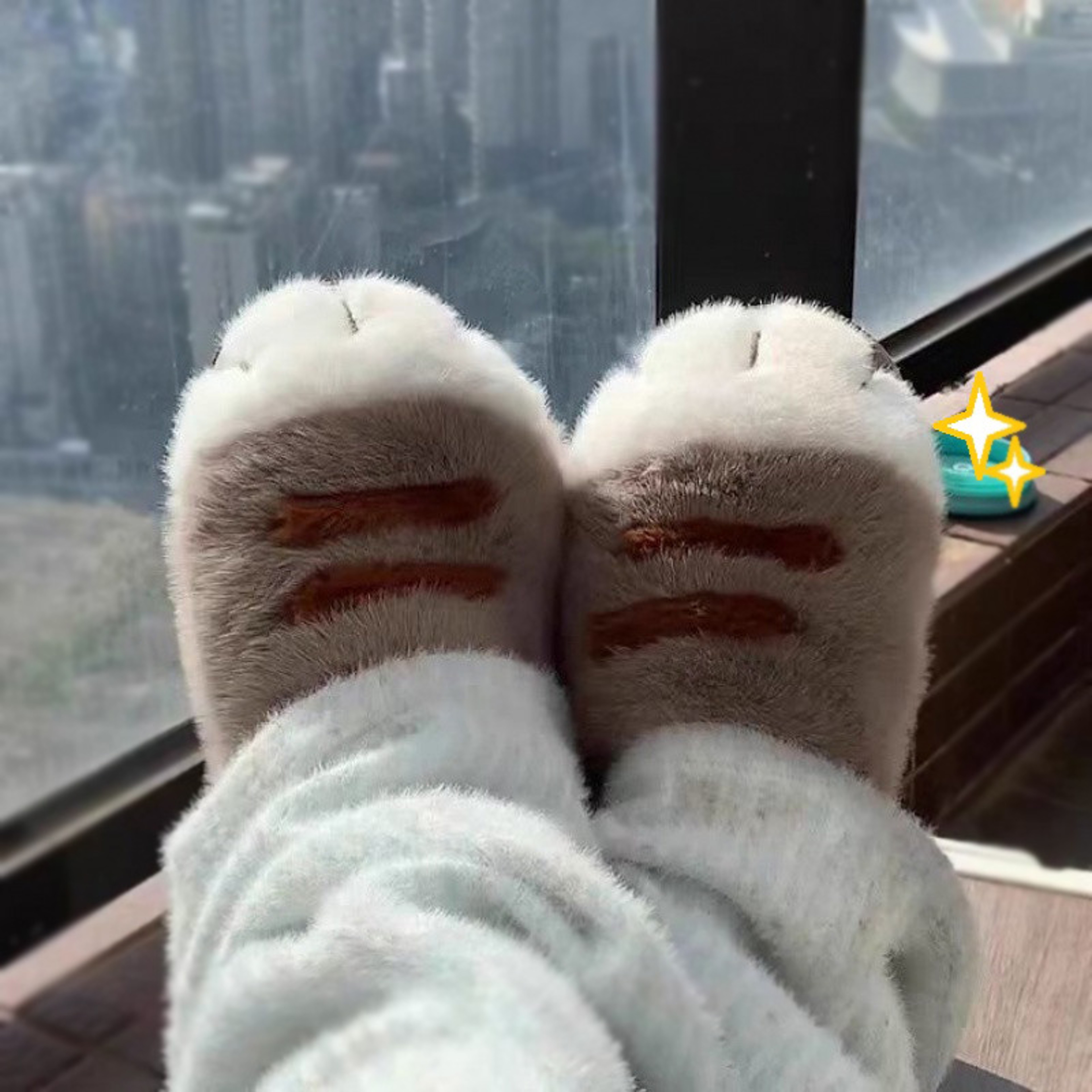 Cozy Cat Paw Slippers for Women Warm Fluffy Non Slip House Shoes – view 1