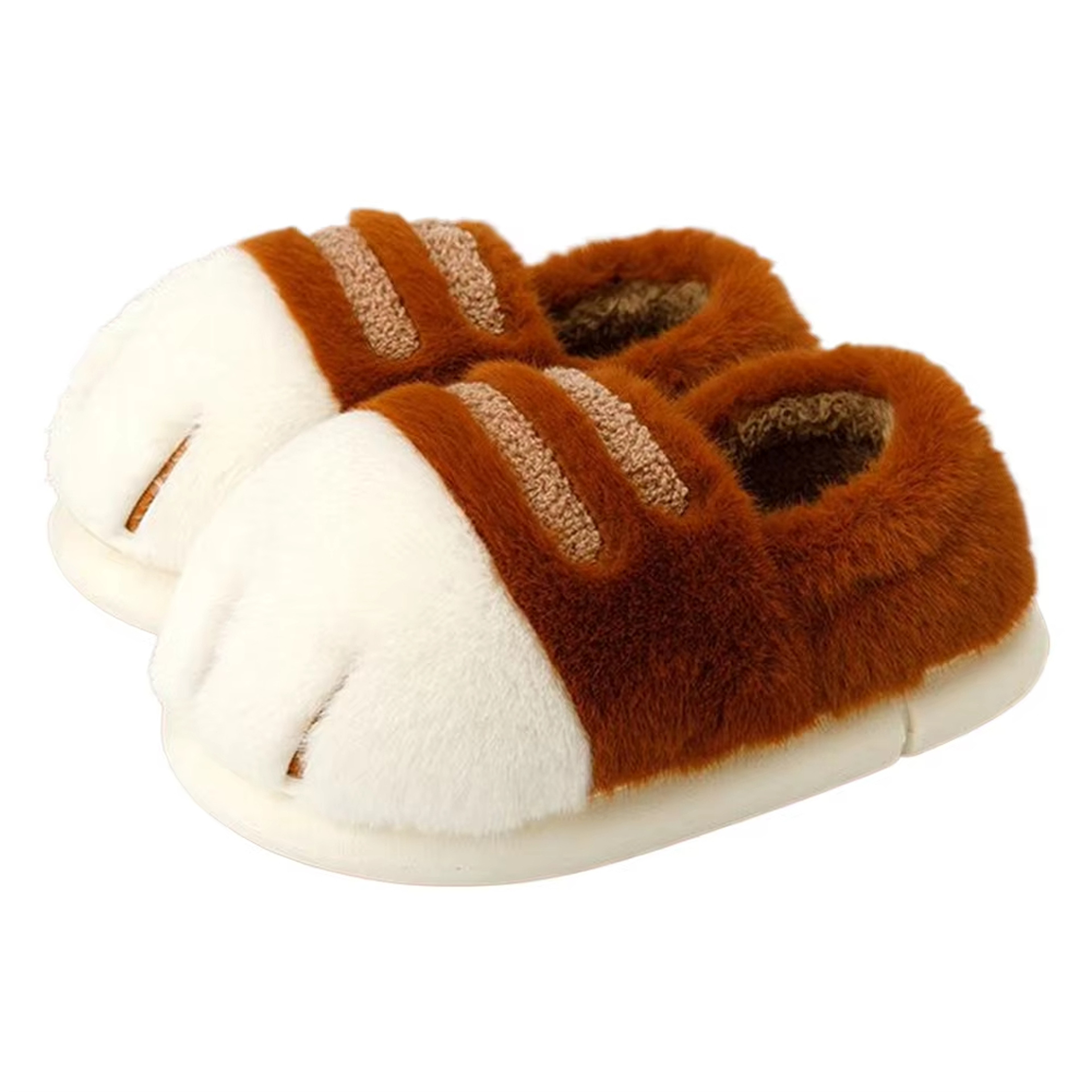 Cozy Cat Paw Slippers for Women Warm Fluffy Non Slip House Shoes – view 12
