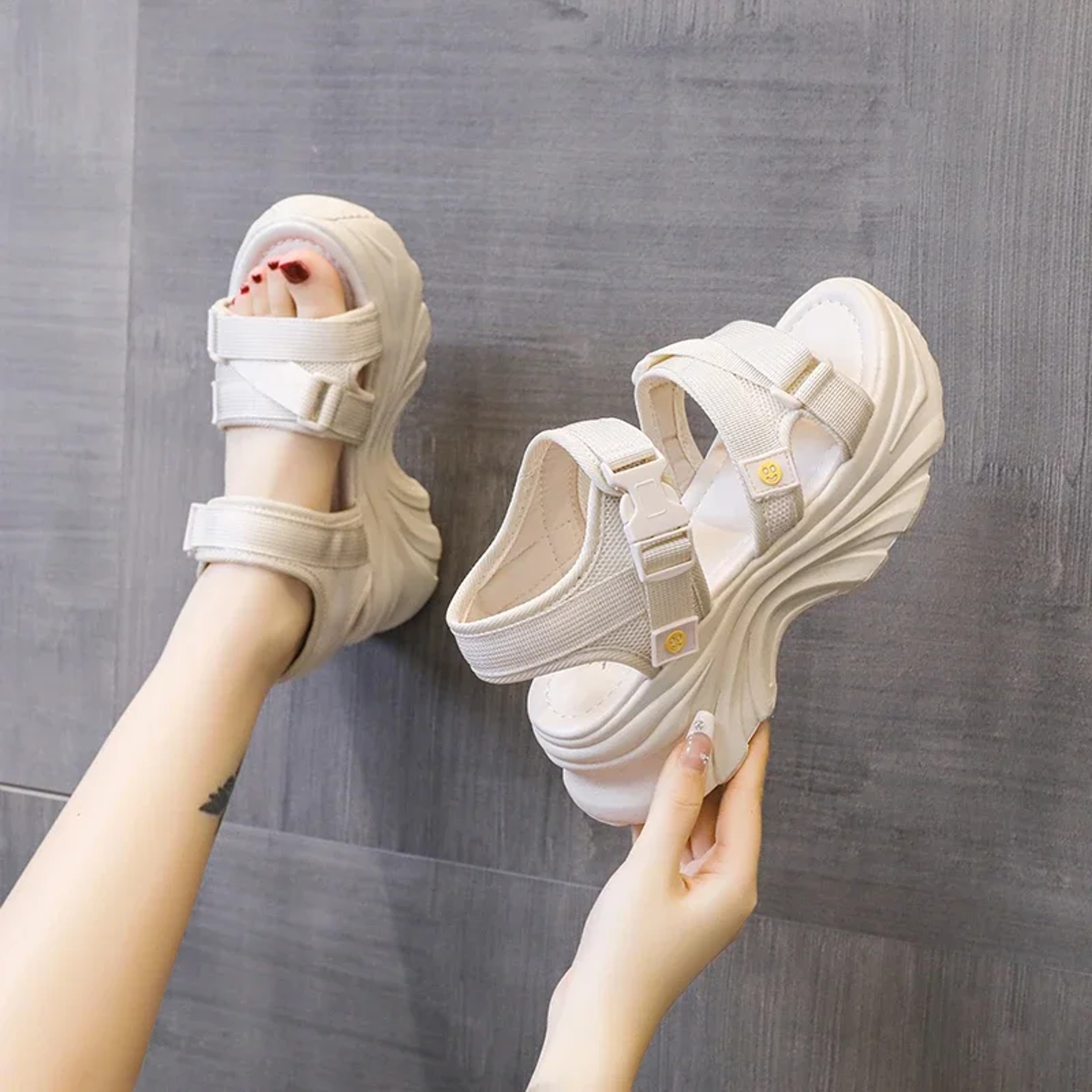 Womens Breathable Platform Sandals Thick Sole Comfortable Summer Beach Shoes – view 6