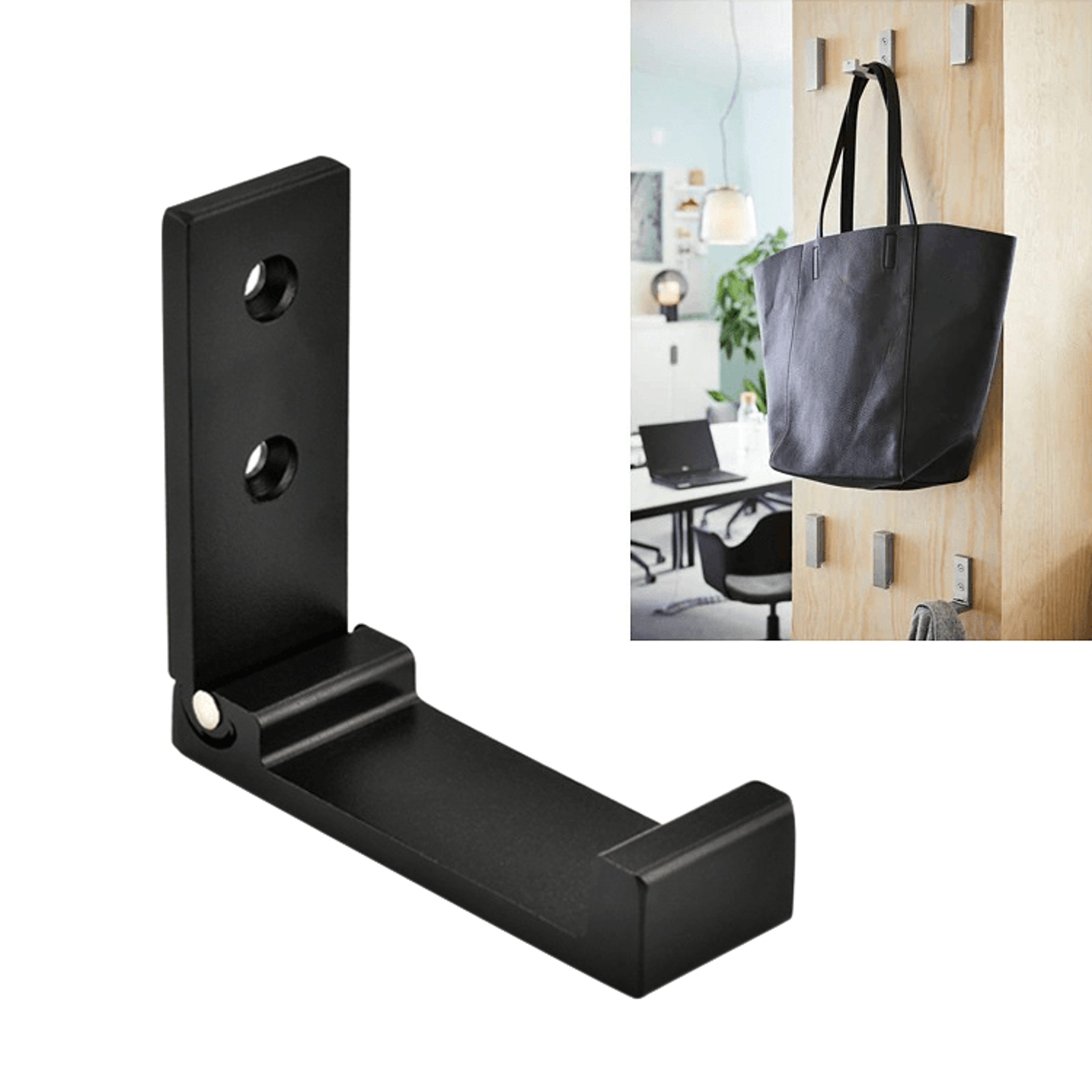 Foldable Wall Mounted Hooks Space Saving Collapsible Clothes Hanger Aluminum Robe Hook 11