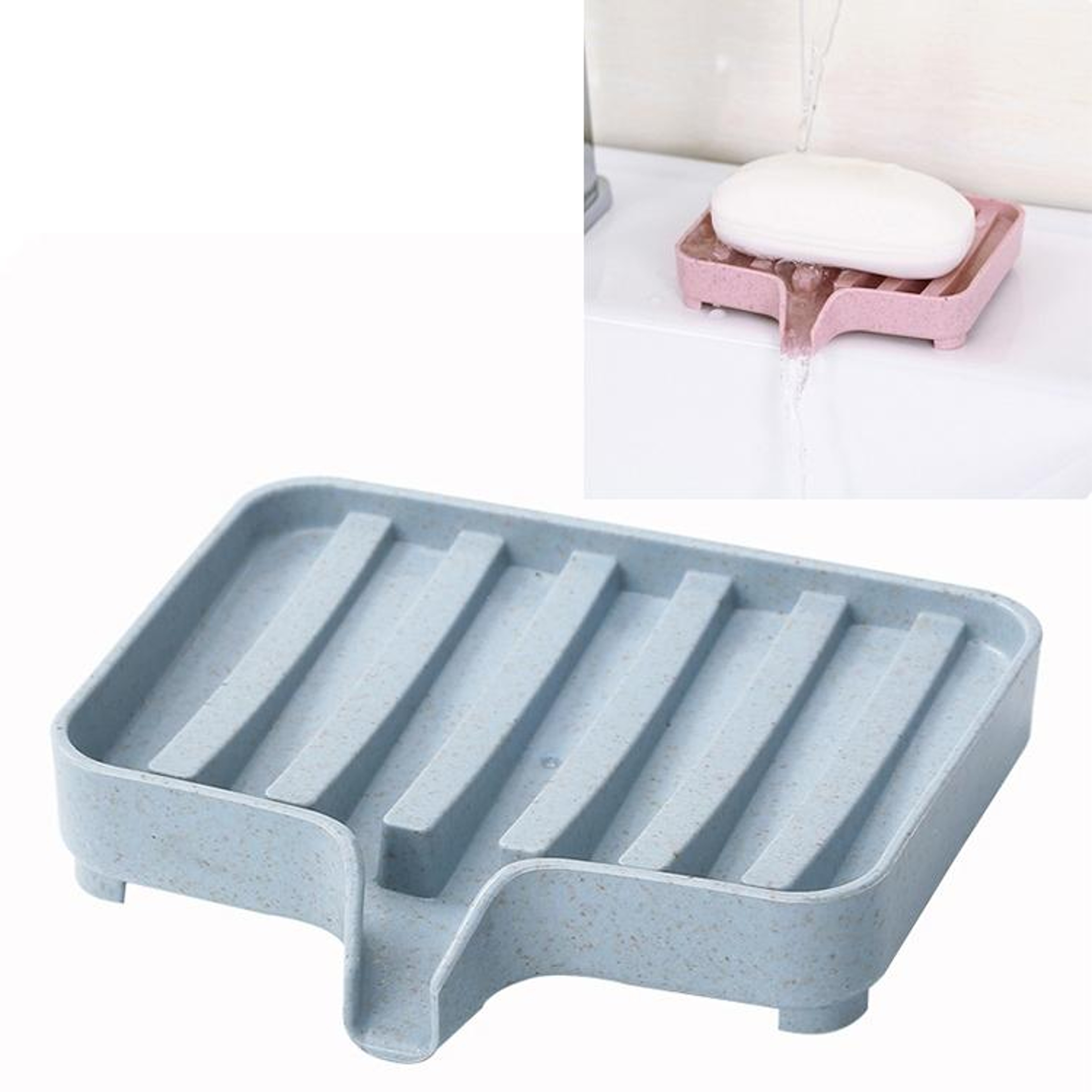 Eco Drain Soap Dish With Lid Portable Soap Dish Travel Friendly Bathroom Storage Box 3