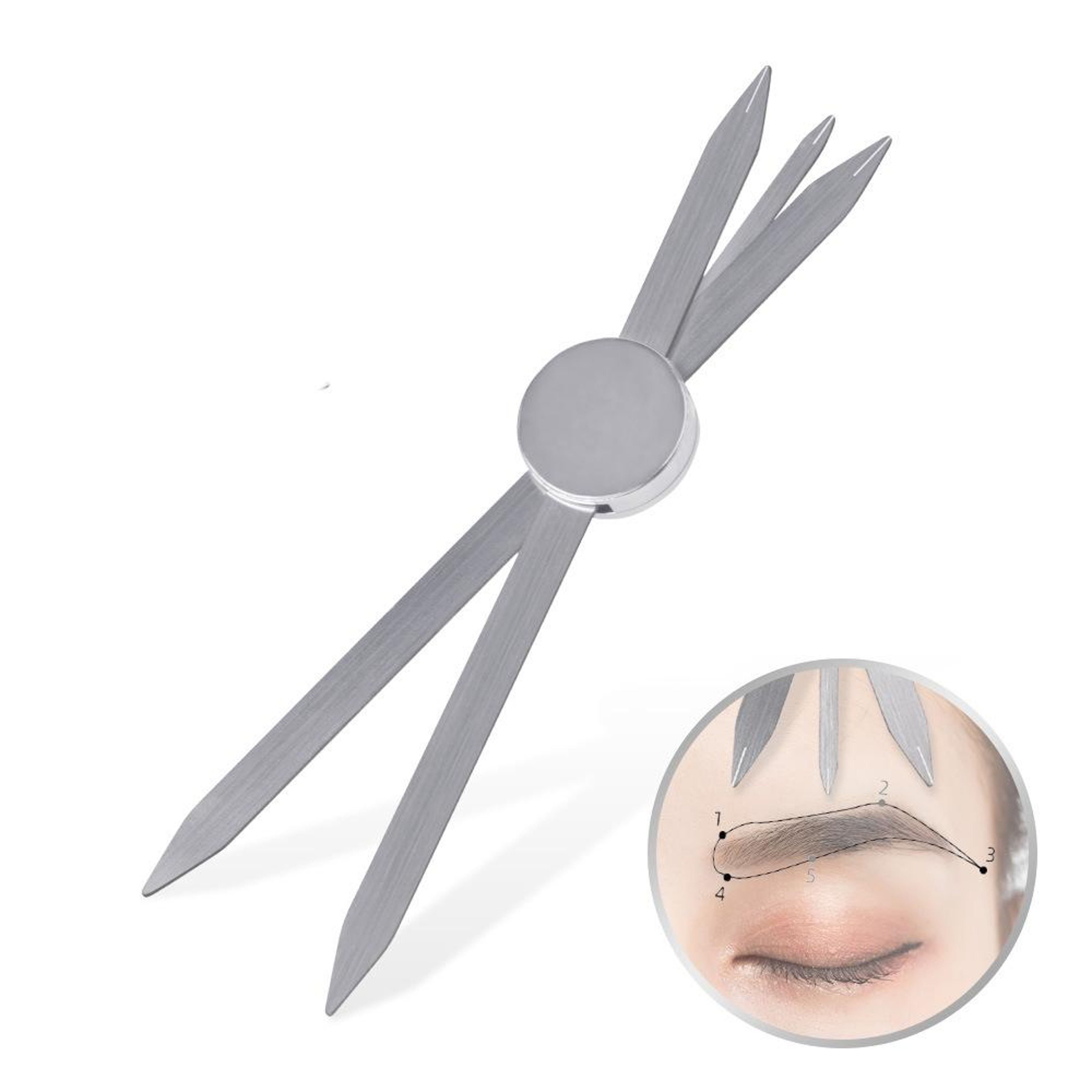 Precision Eyebrow Mapping Tool Three Point Eyebrow Ruler For Microblading And Tattoo Artists 0