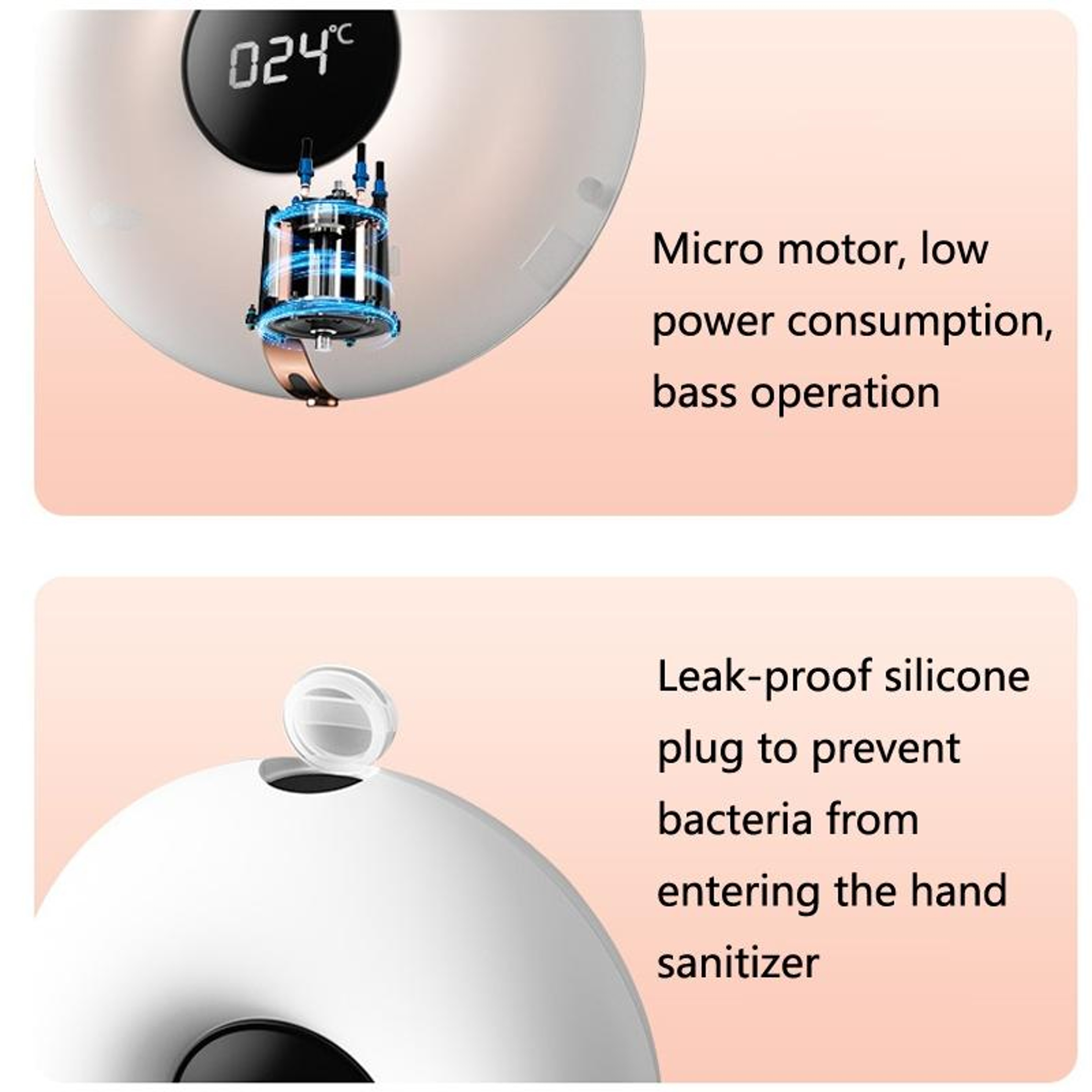 Smart Touchless Wall Mounted Soap Dispenser With LED Display  Foaming Sensor 3