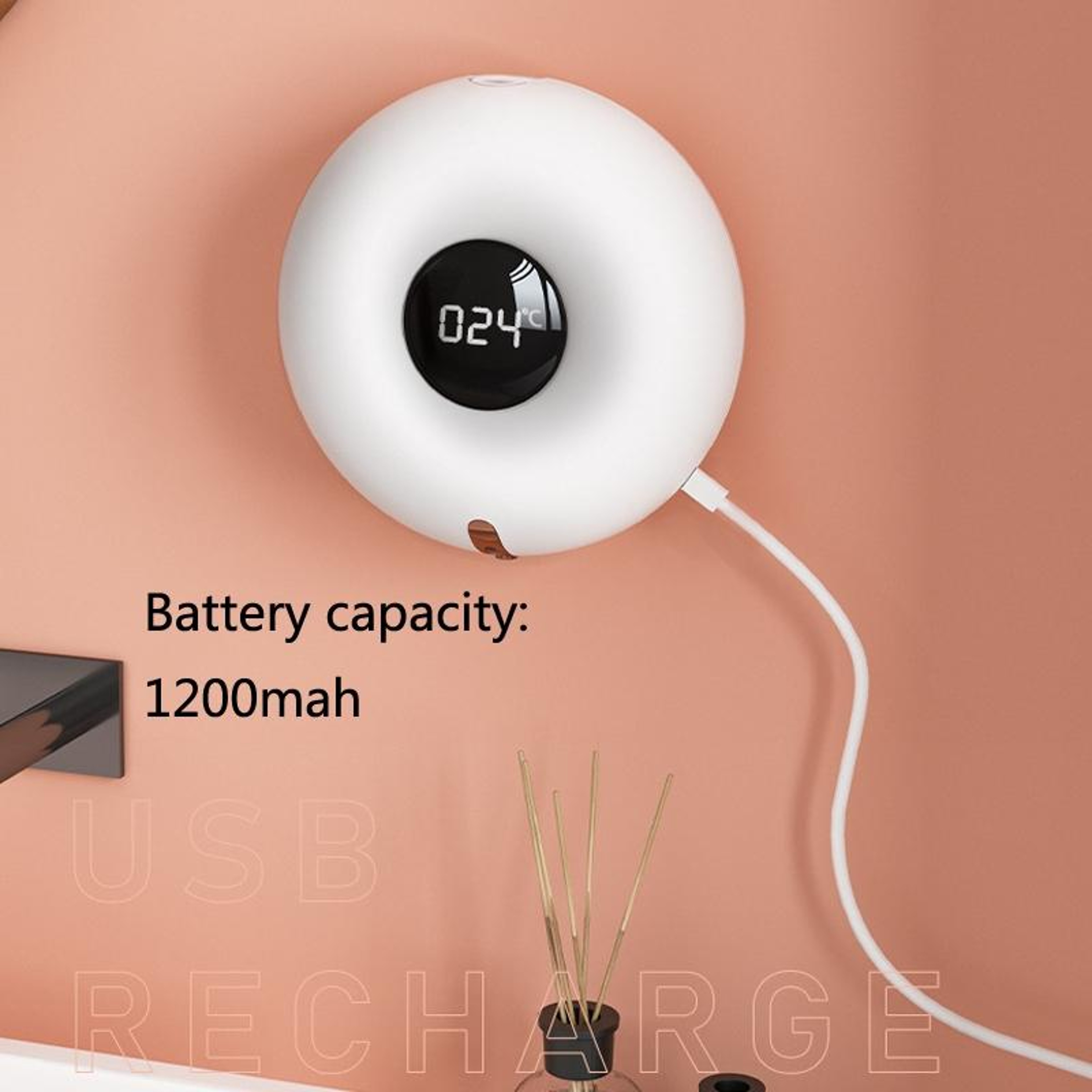 Smart Touchless Wall Mounted Soap Dispenser With LED Display  Foaming Sensor 4