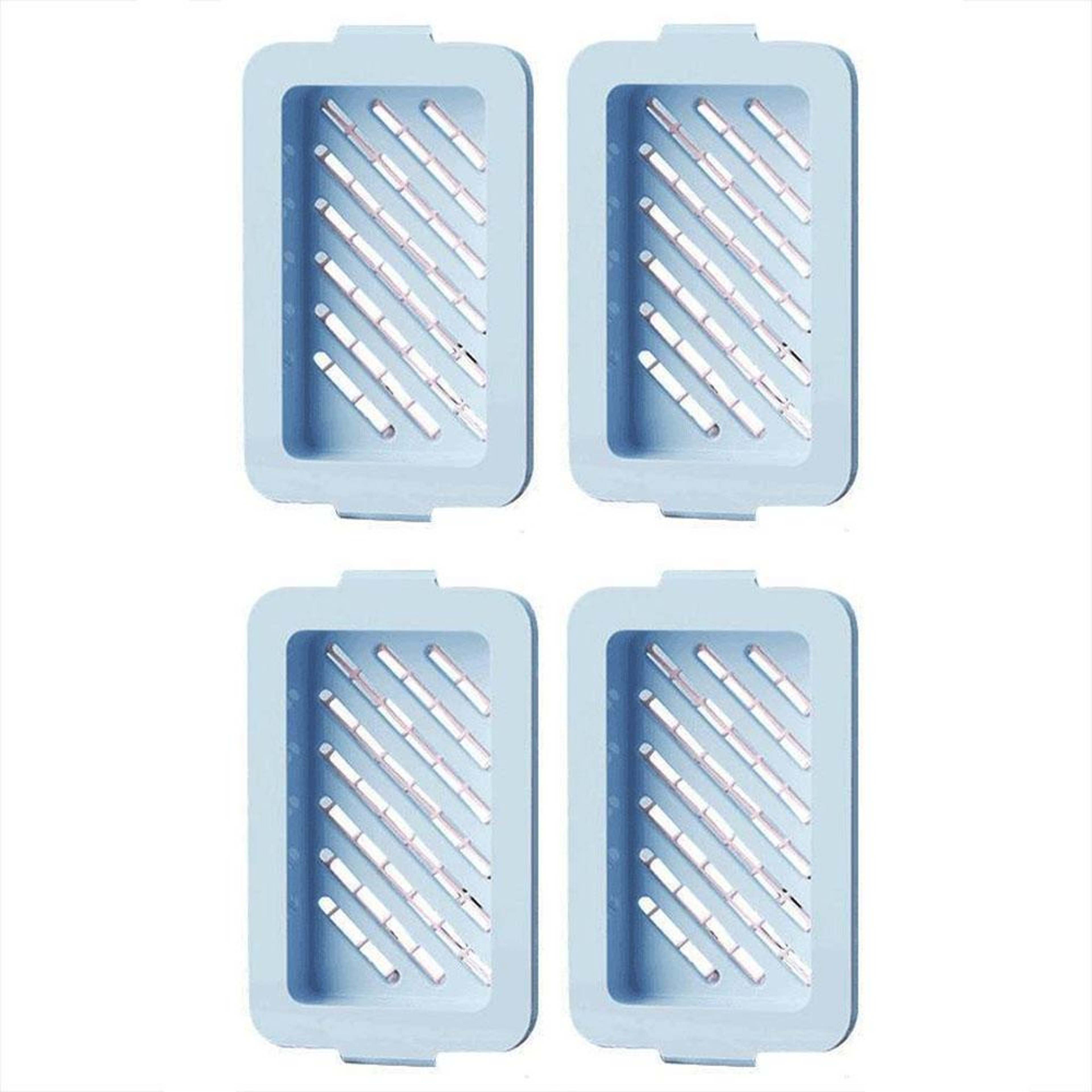 Anti Slip Soap Holder With Drain Tray  Elastic Mesh Soap Saver Box For Bathroom  Kitchen 1