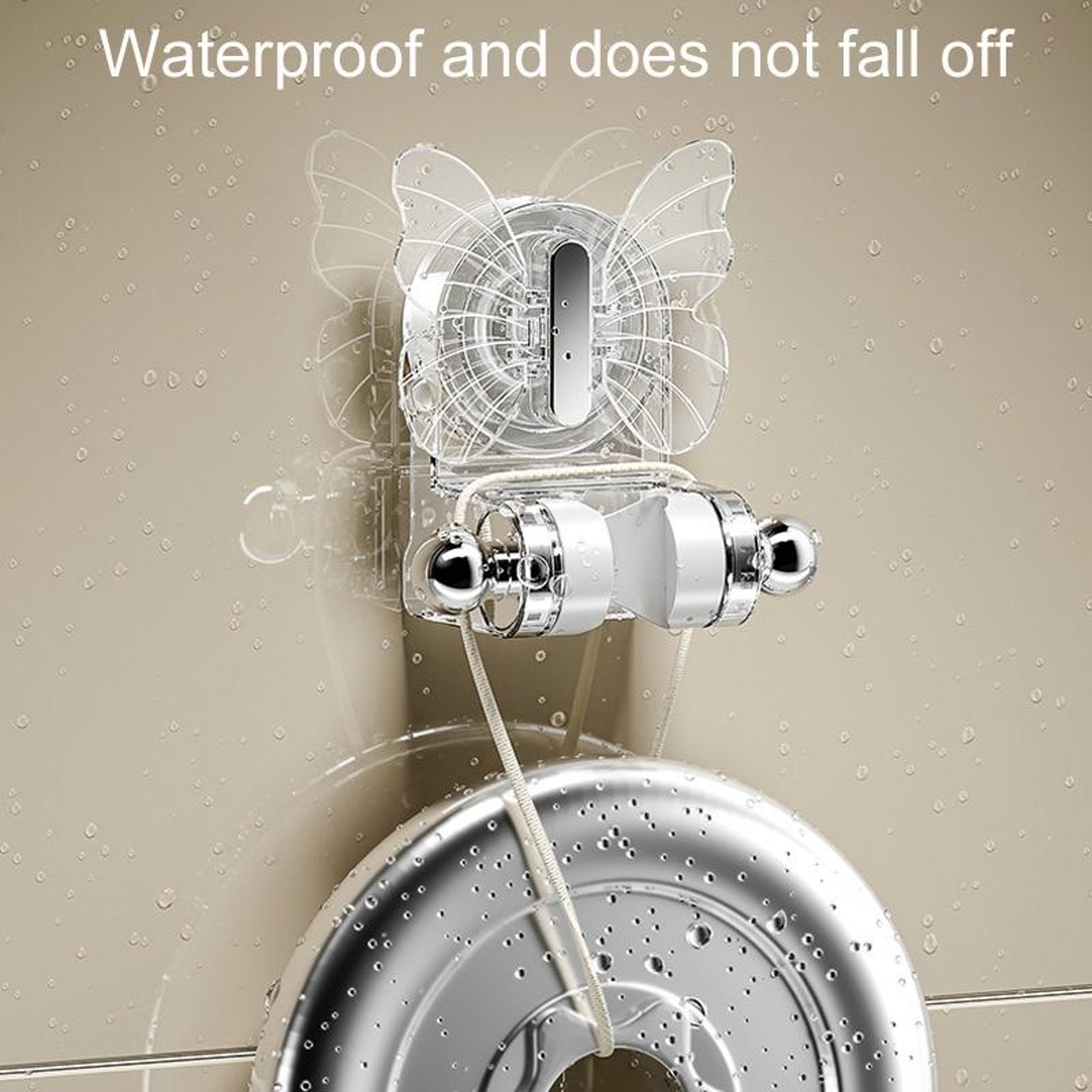 Adjustable Suction Cup Shower Holder No Drill Shower Shelf Bathroom Wall Storage Organizer 5