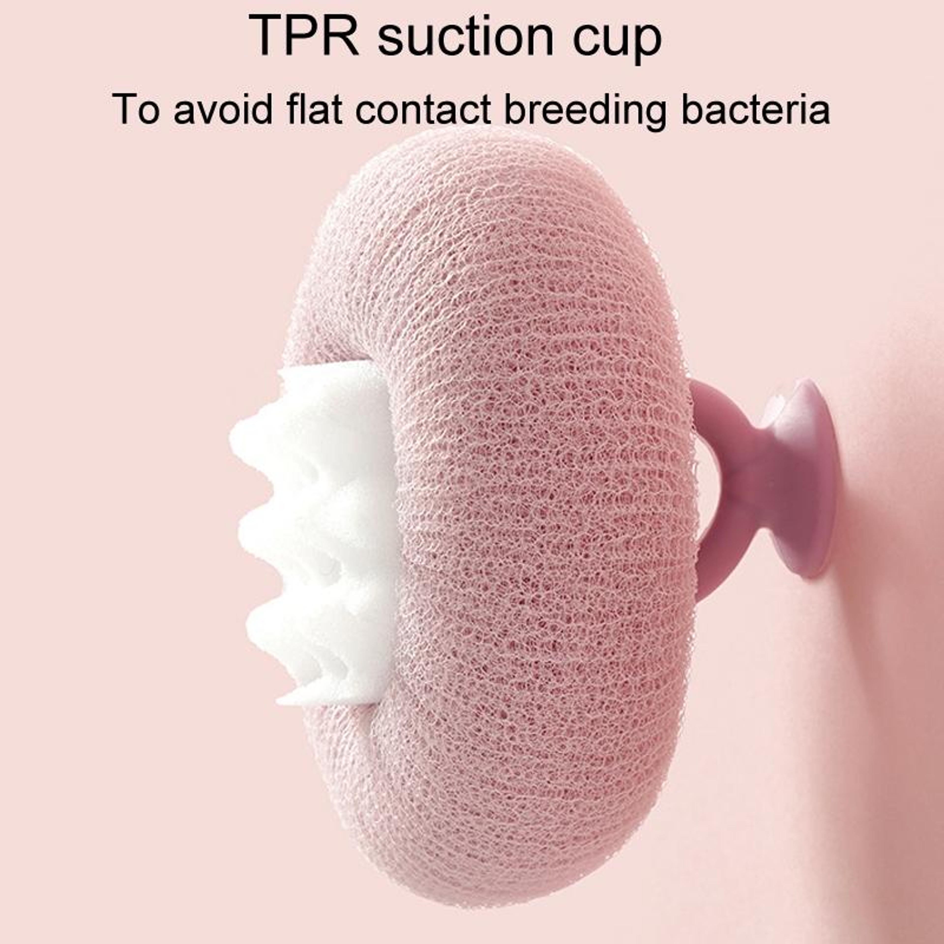 Sunflower Suction Cup Back Scrubber Shower Ball For Deep Clean  Easy Bathing 5