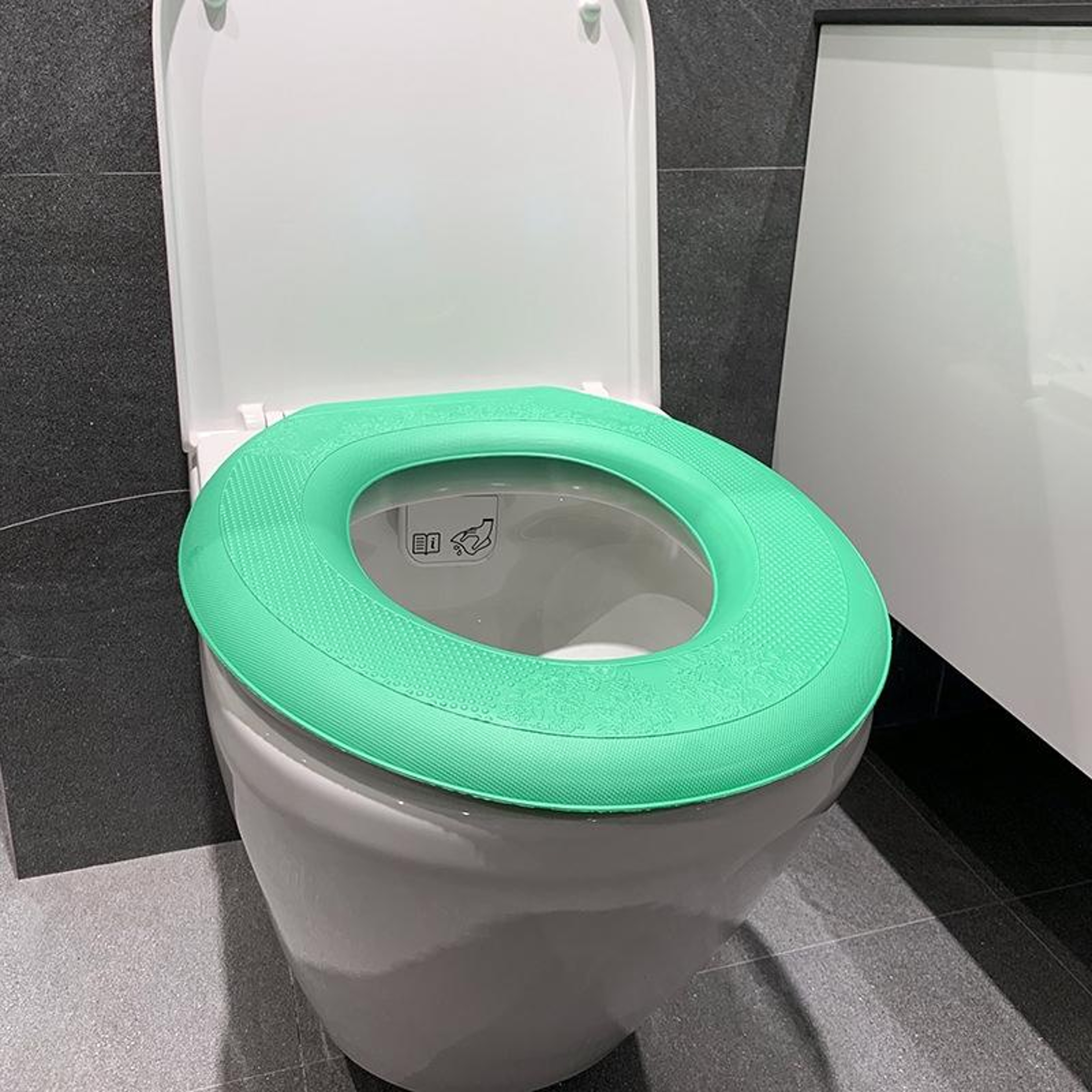 Comfort Warm Toilet Seat Pad Washable Non Slip Soft EVA Heated Toilet Seat Cover 0