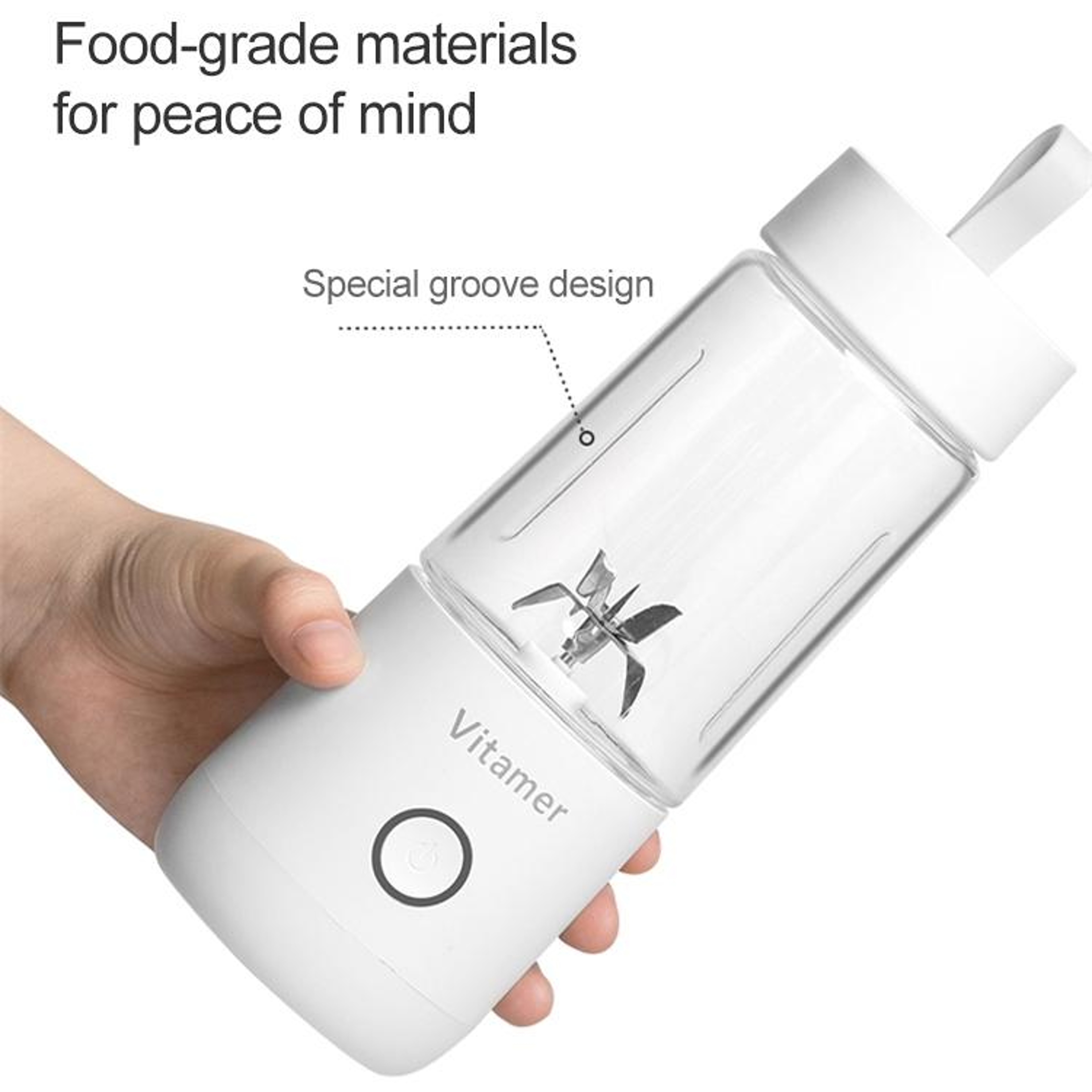 USB Portable Juicer Blender Bottle 350ml Mini Smoothie Maker Rechargeable Fruit Mixer 3