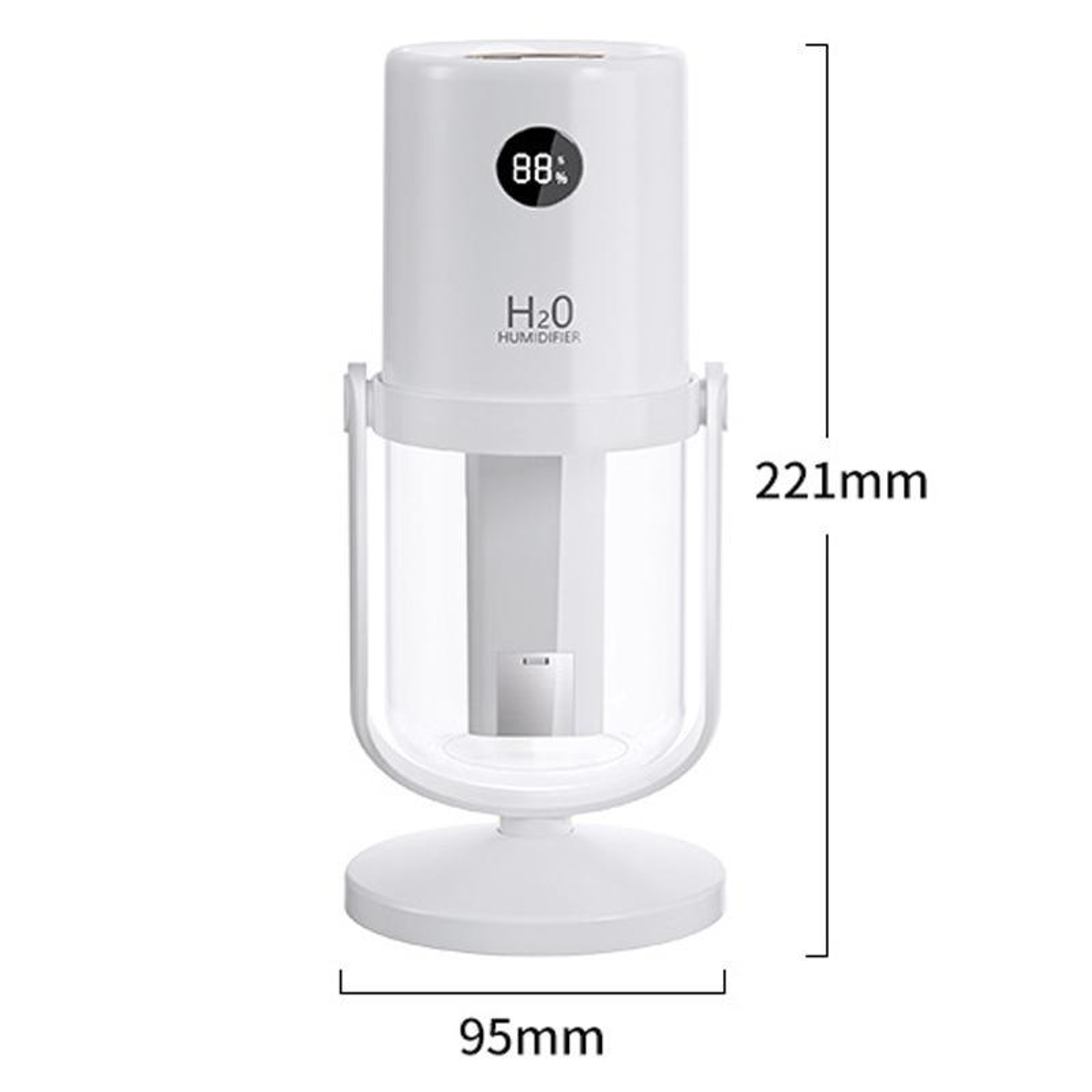 UV C Antibacterial Dual Spray Humidifier With Quiet Mist  Portable Stand 3