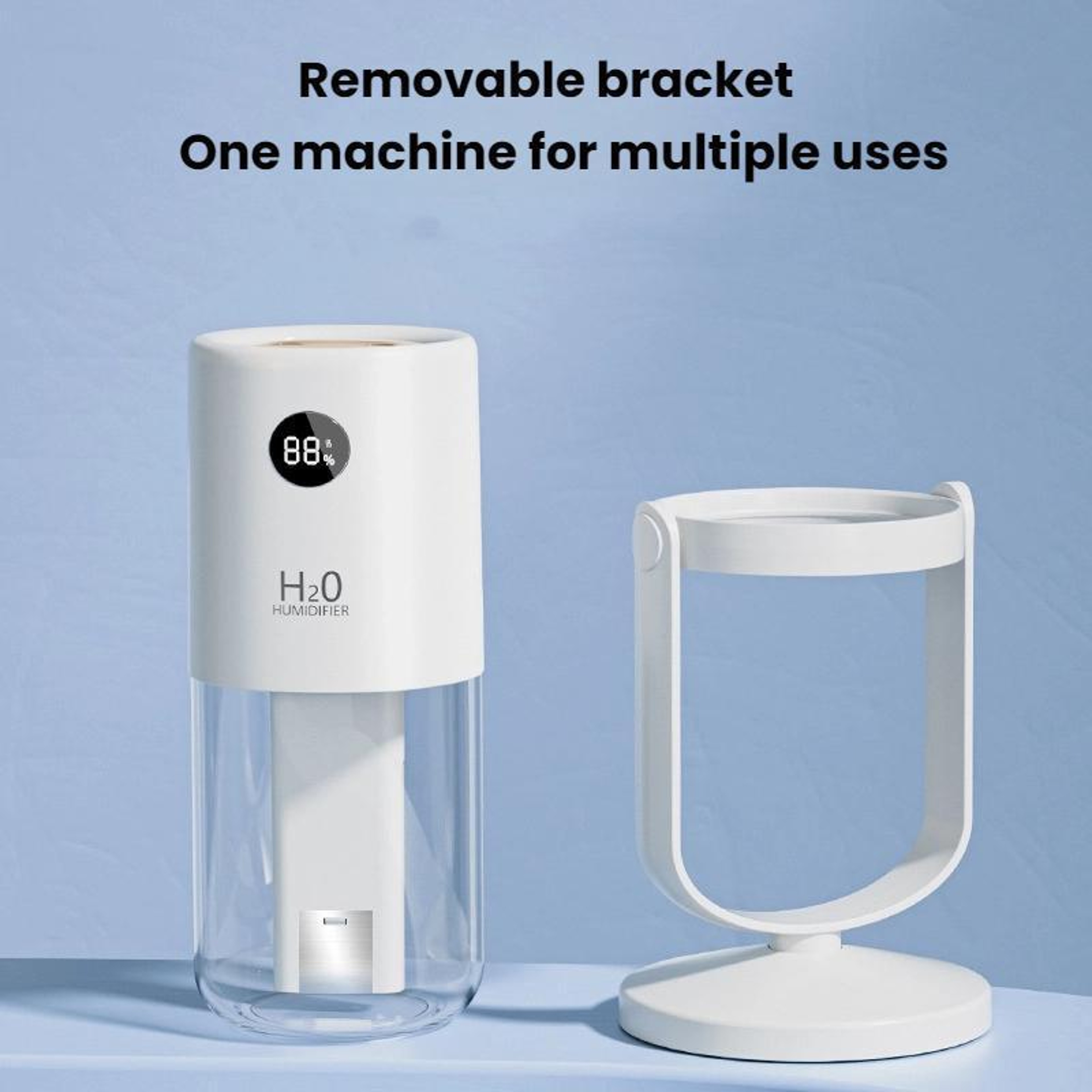UV C Antibacterial Dual Spray Humidifier With Quiet Mist  Portable Stand 4
