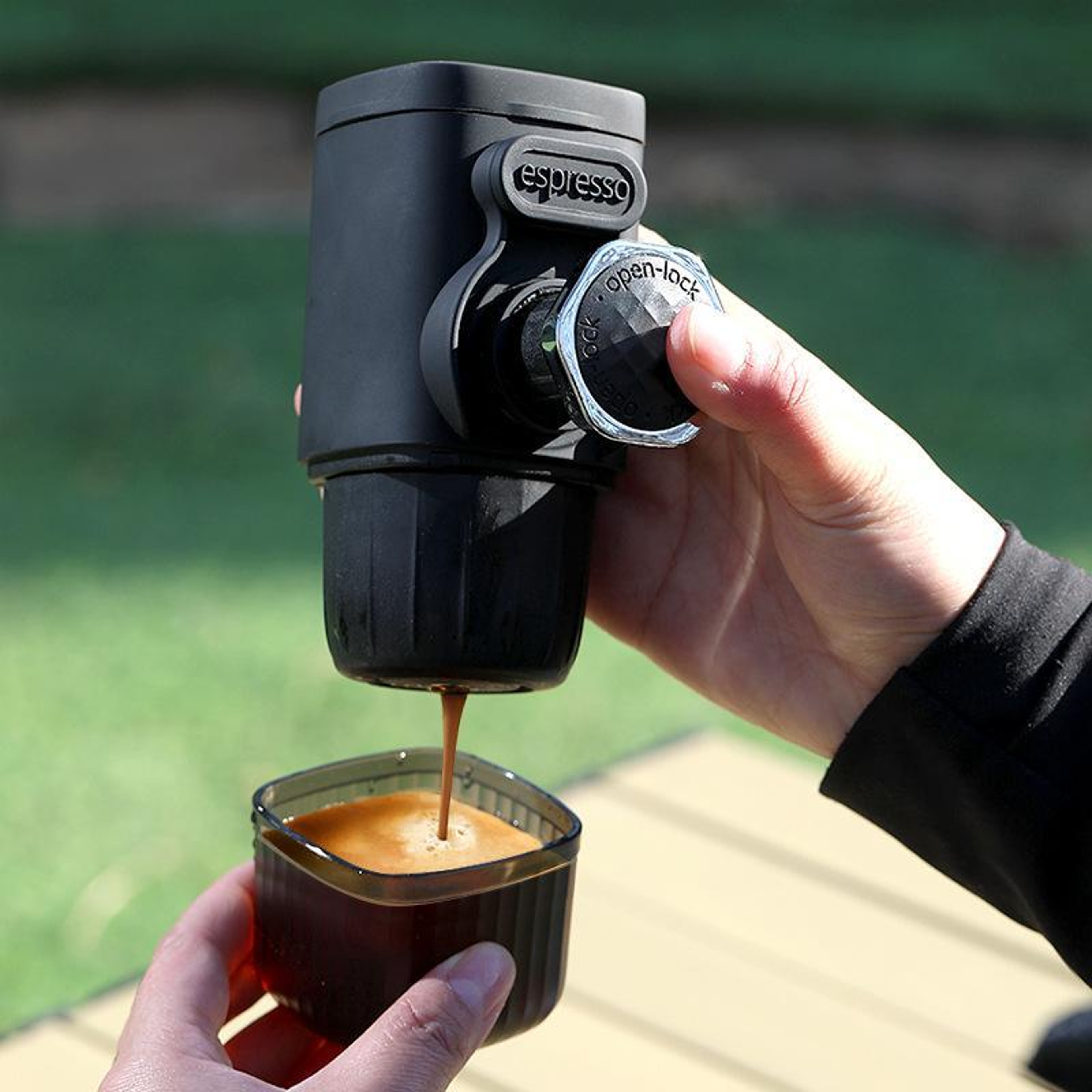Portable Hand Press Espresso Maker Manual Travel Coffee Machine With 15 Bar Pressure 0